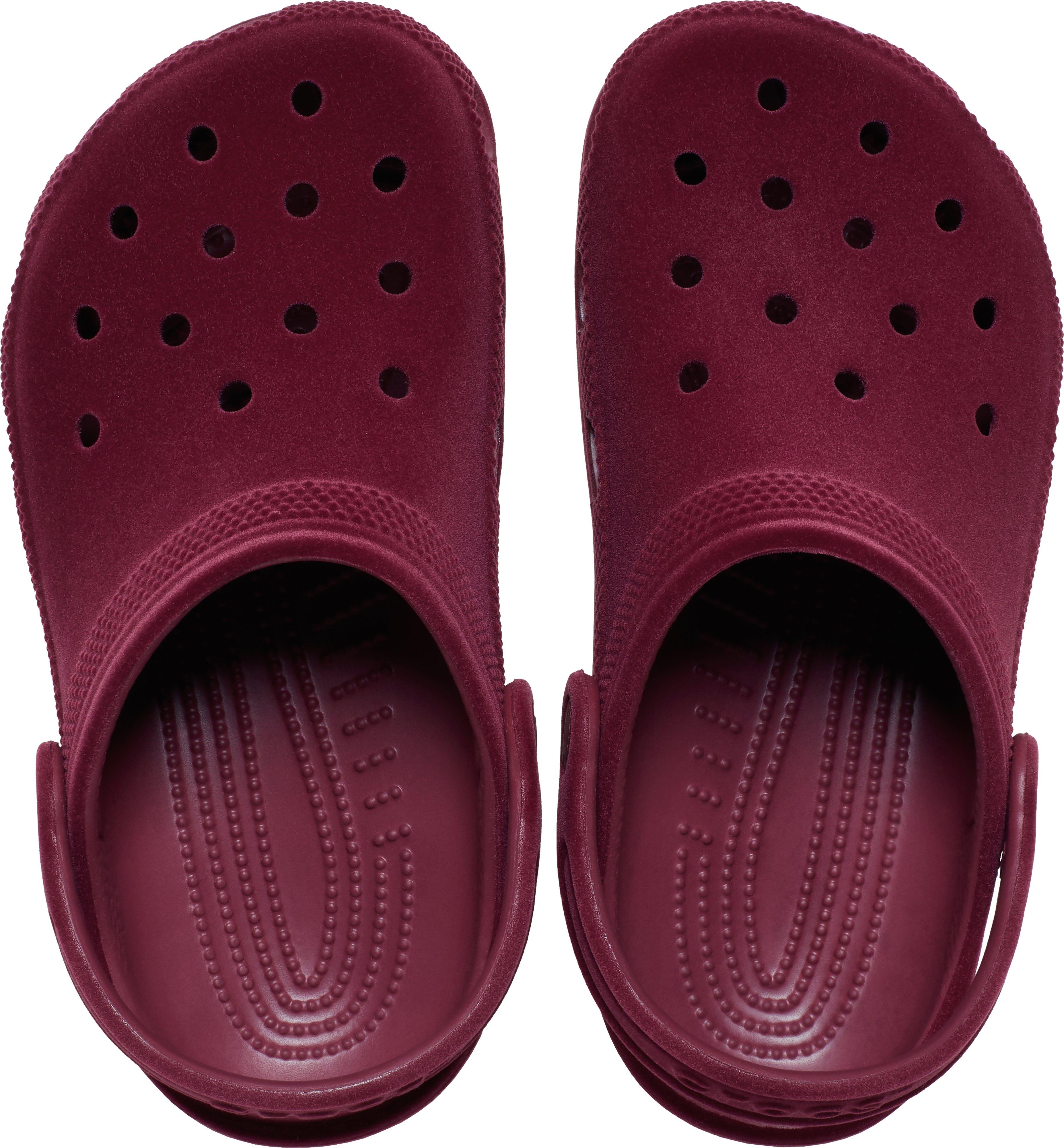 Crocs Classic Velvet Toddler Kids' "Beetroot" Clog