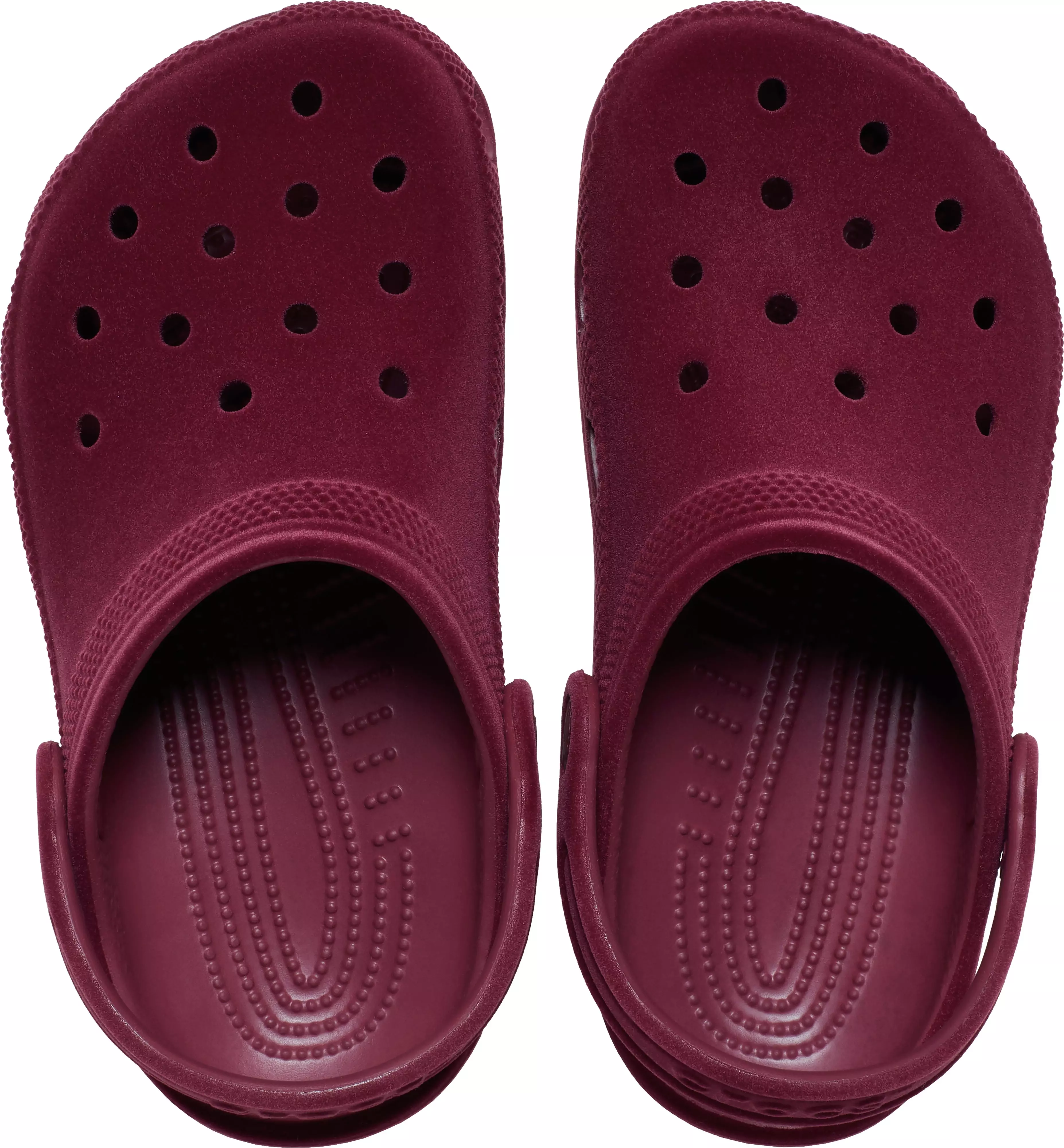 Crocs Classic Velvet "Beetroot" Toddler Kids' Clog - RED