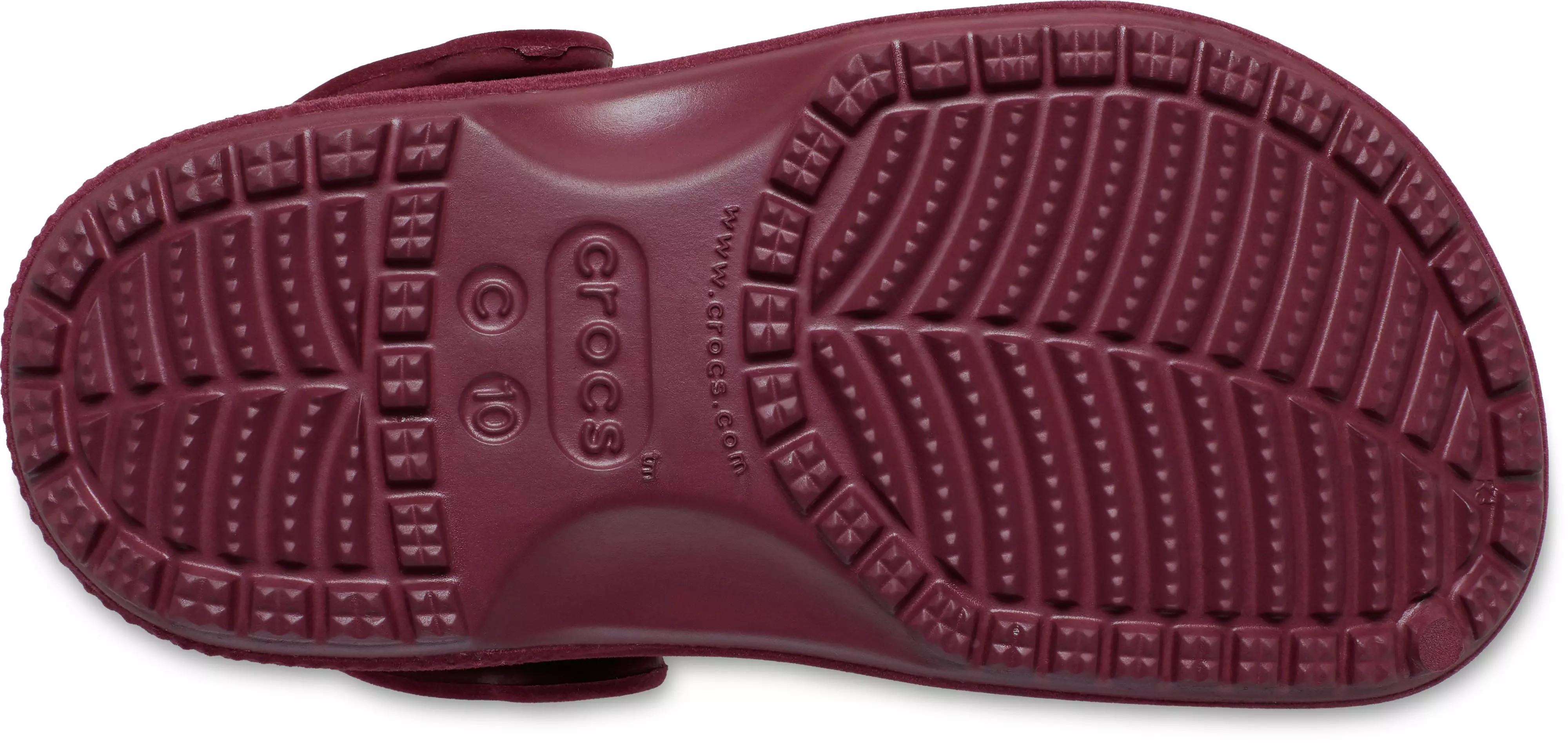 Crocs Classic Velvet "Beetroot" Toddler Kids' Clog - RED