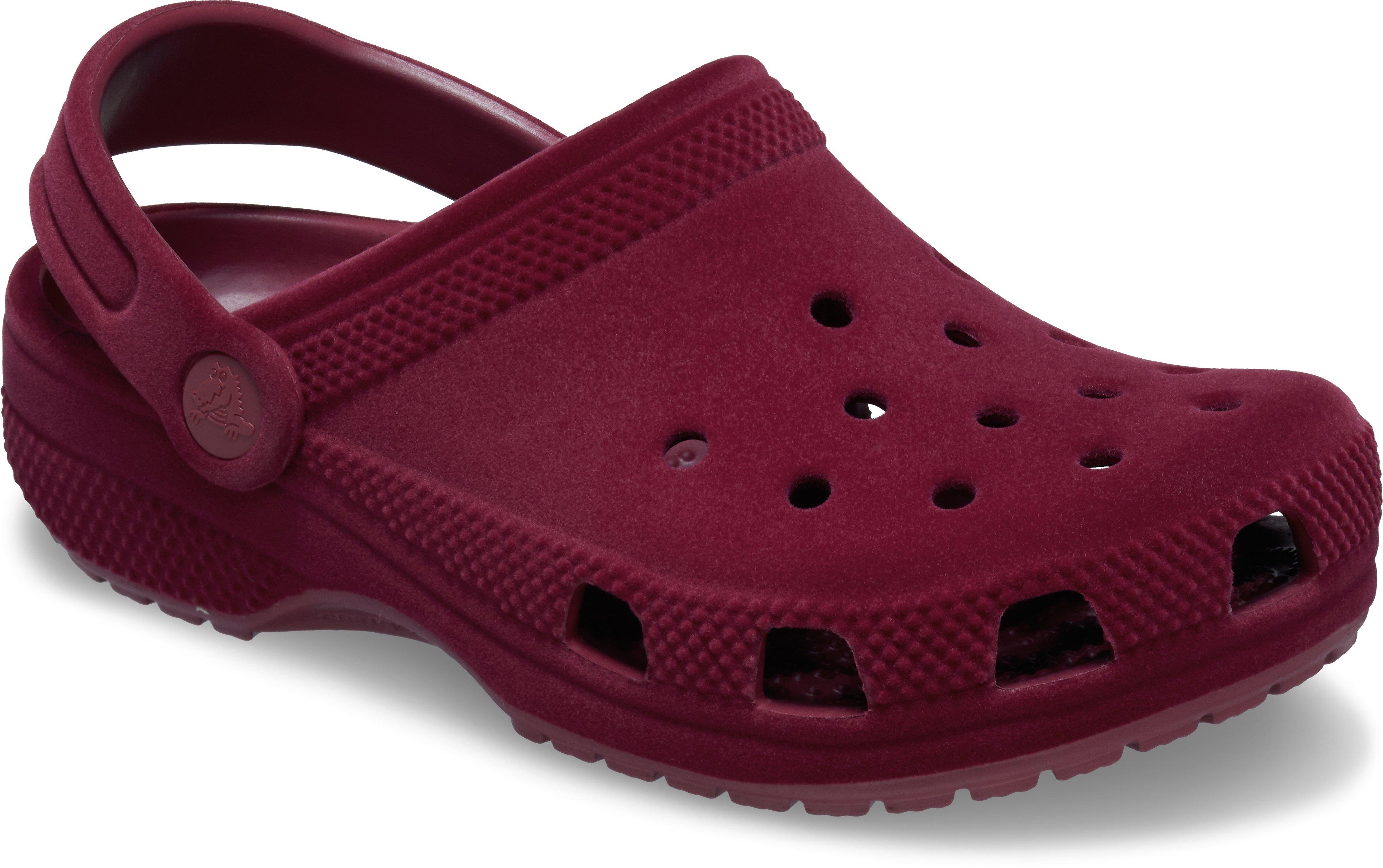 Crocs Classic Velvet Toddler Kids' "Beetroot" Clog