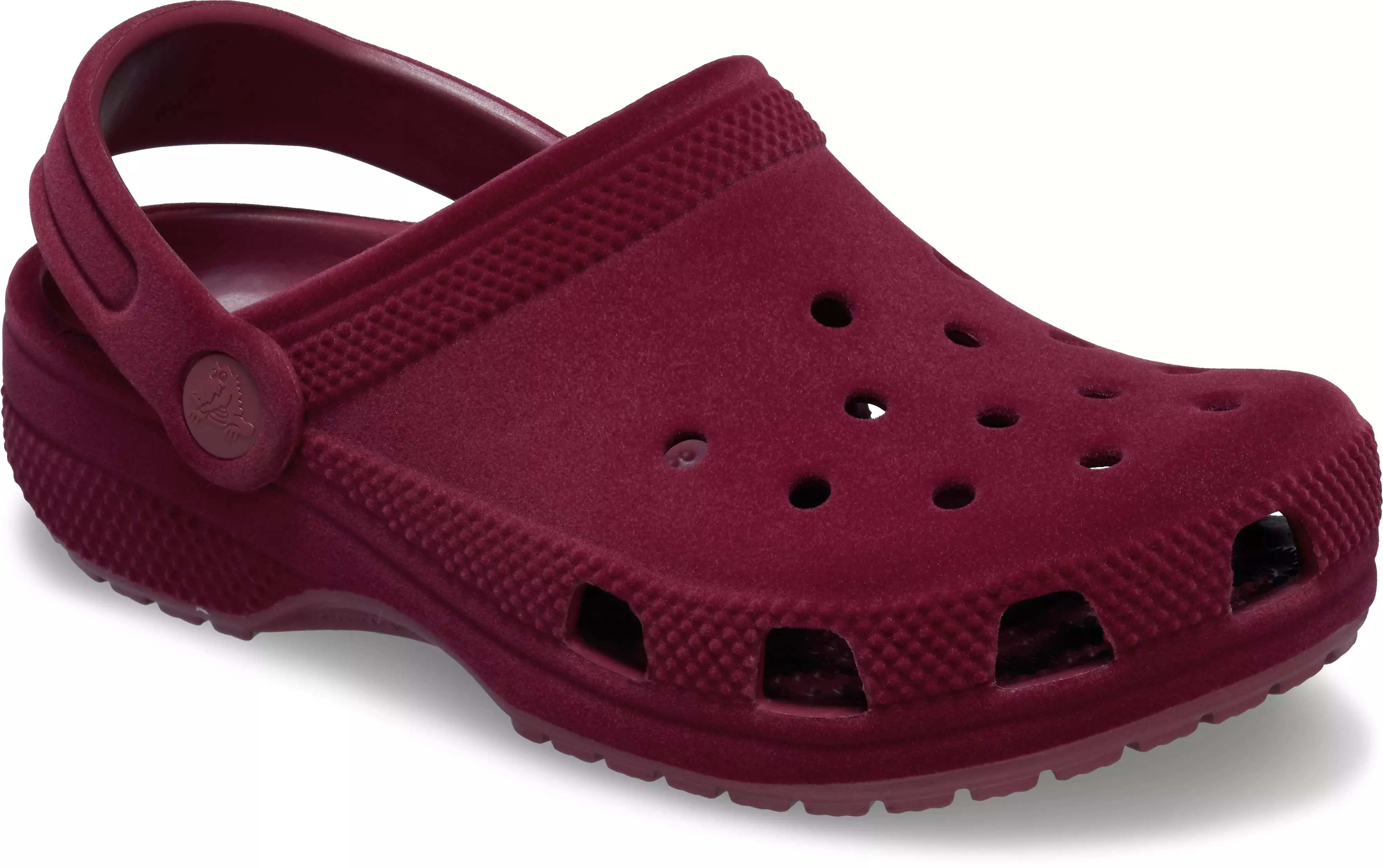 Crocs Classic Velvet "Beetroot" Toddler Kids' Clog - RED