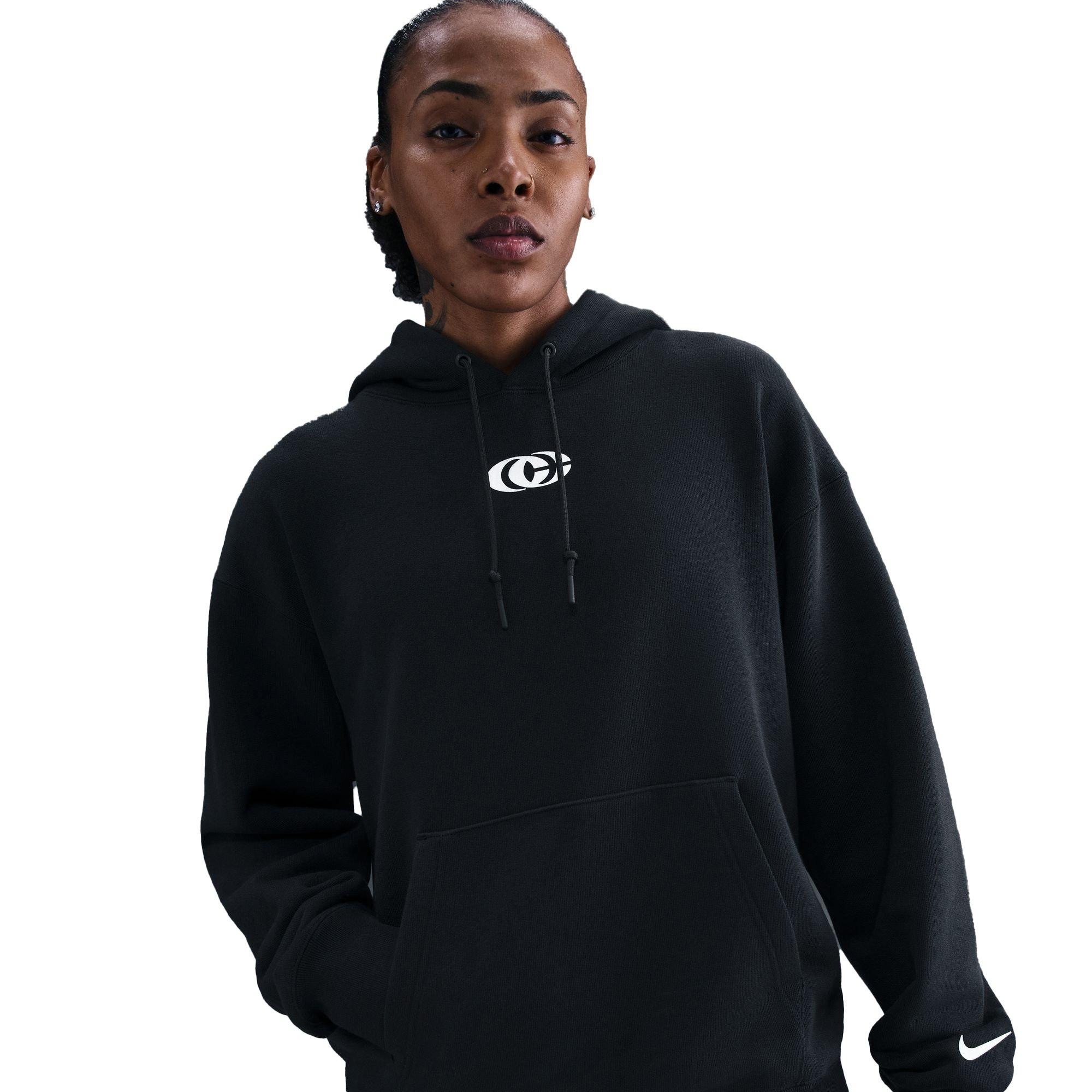 Nike Caitlin Clark Adult's Fleece Basketball Hoodie - Black - BLACK Thumbnail View 1