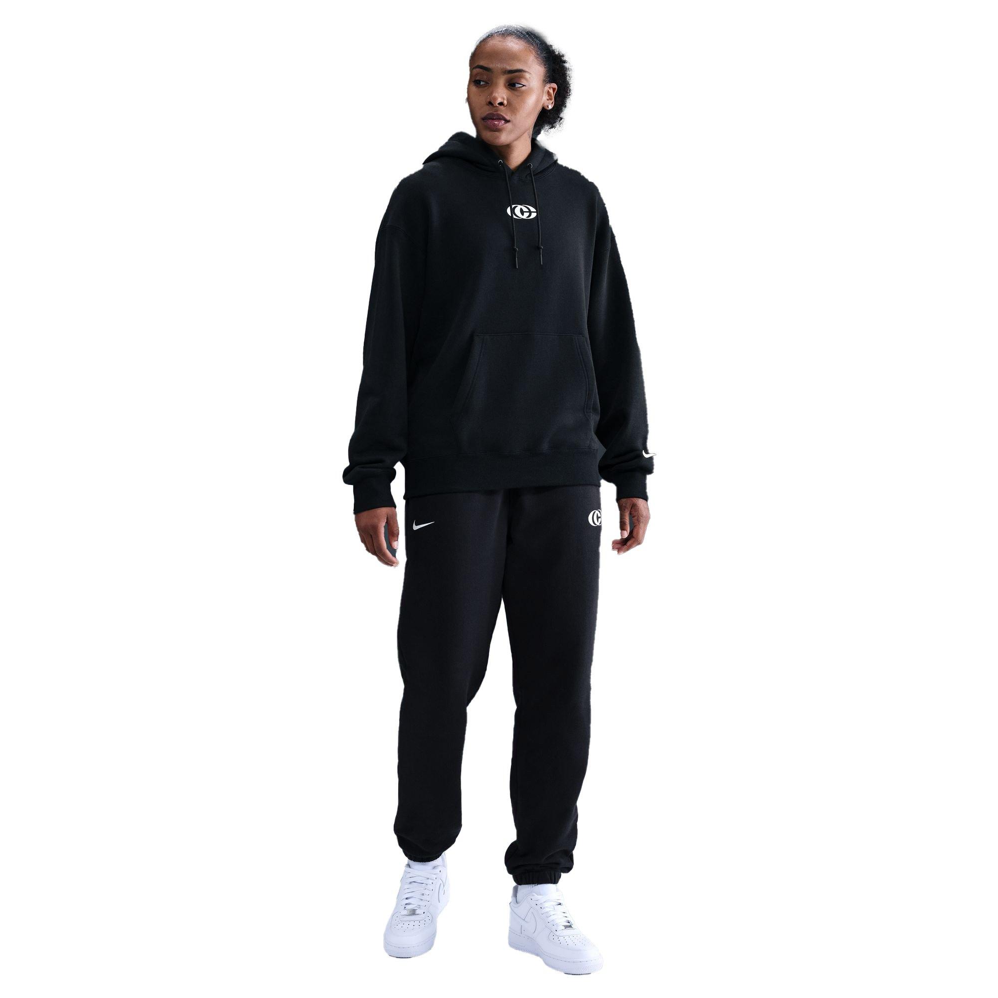 Nike Caitlin Clark Adult's Fleece Basketball Hoodie - Black - BLACK Thumbnail View 3