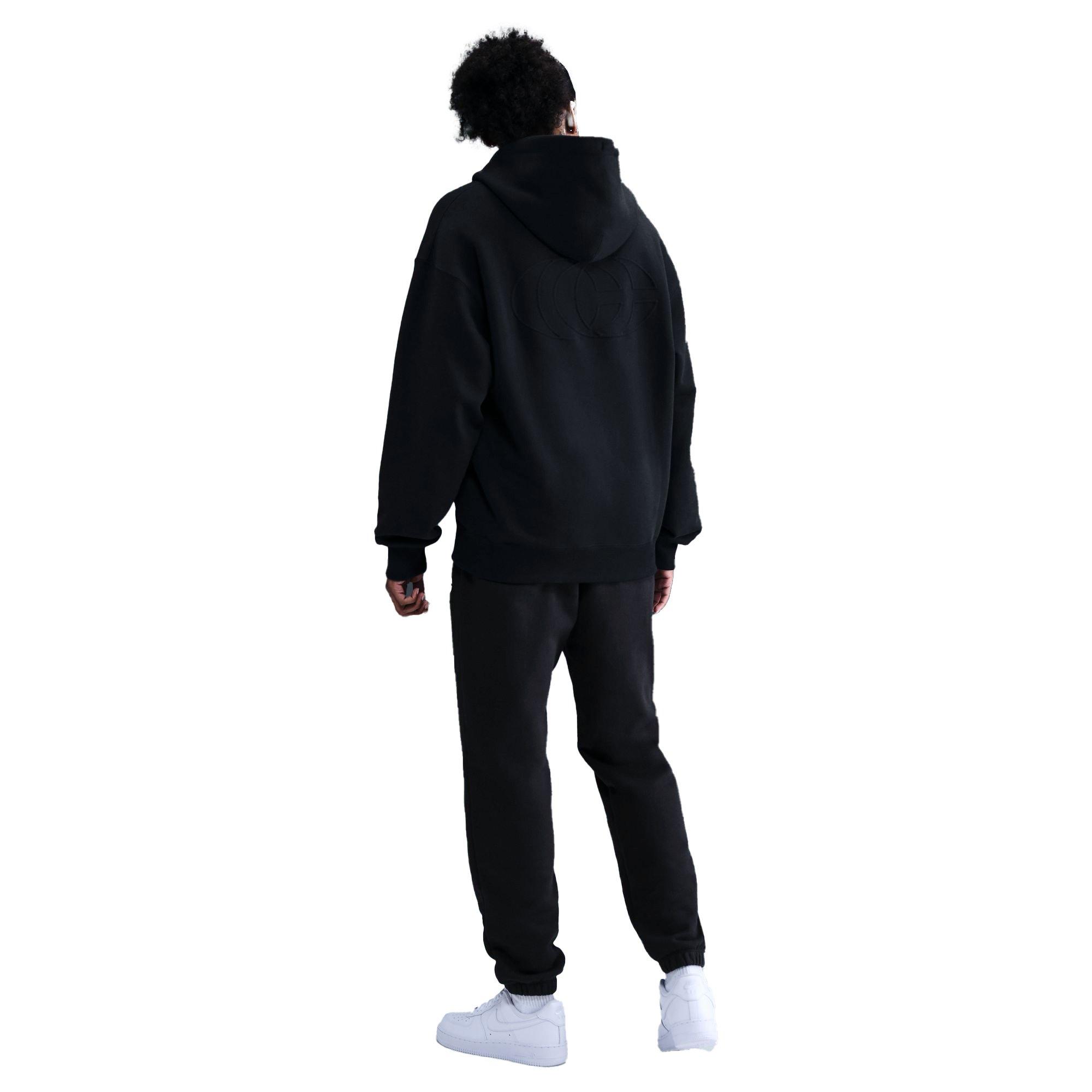 Nike Caitlin Clark Cuffed Brushed Fleece Pants - Black - BLACK Thumbnail View 3