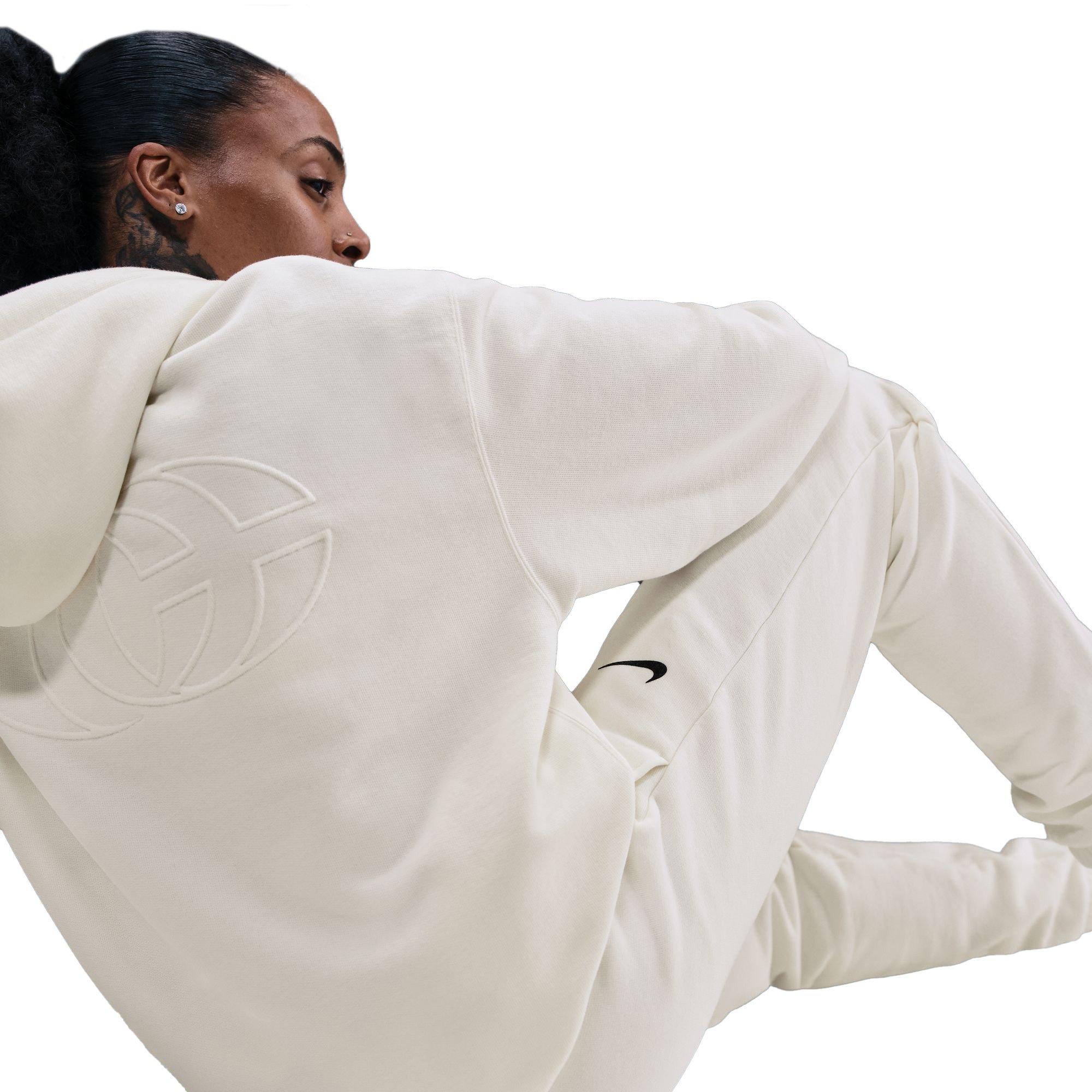 Nike Caitlin Clark Cuffed Brushed Fleece Pants - Sail - SAIL Thumbnail View 3