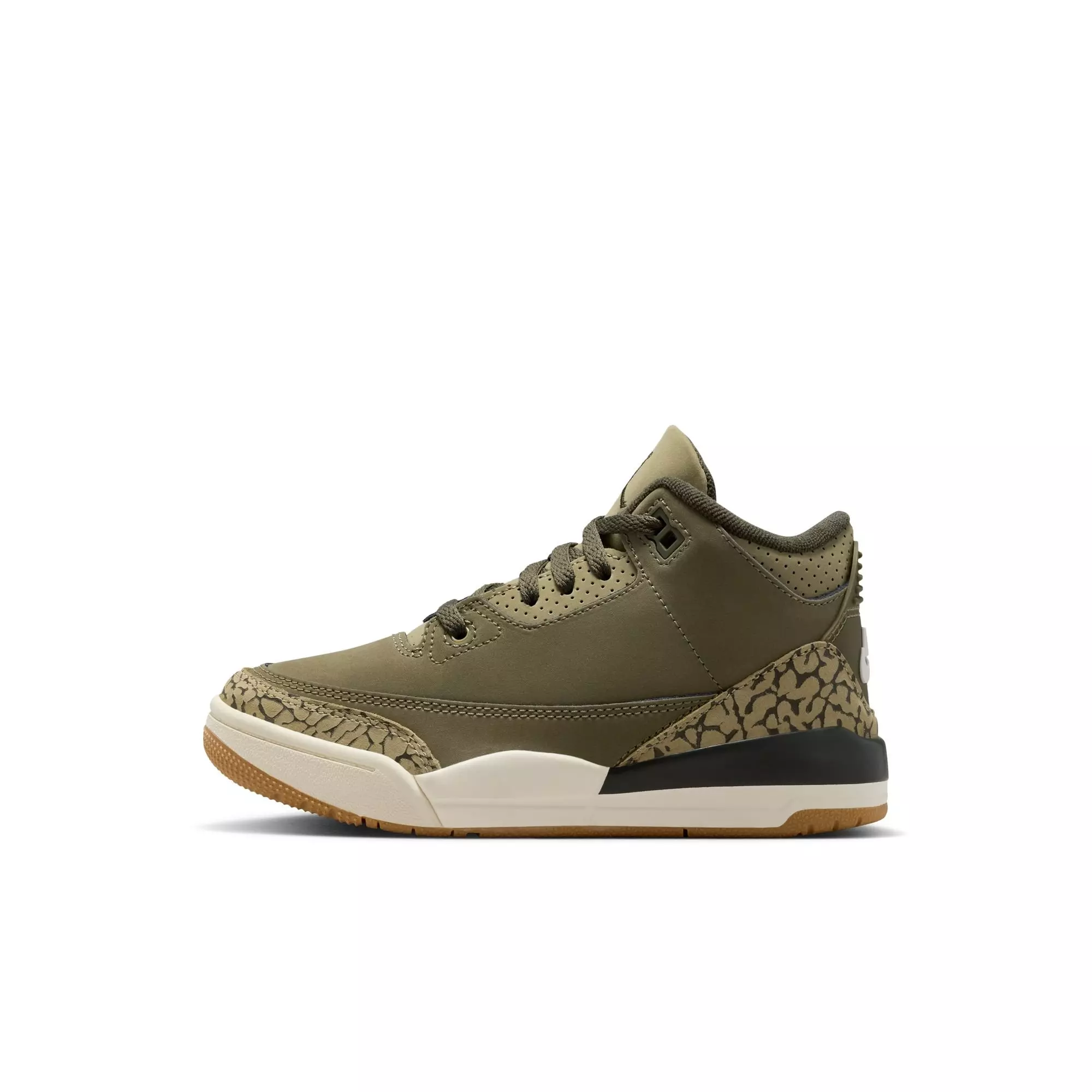 Jordan 3 Retro "Family Affair" Preschool Kids' Shoe - OLIVE/SEQUOIA/SAIL