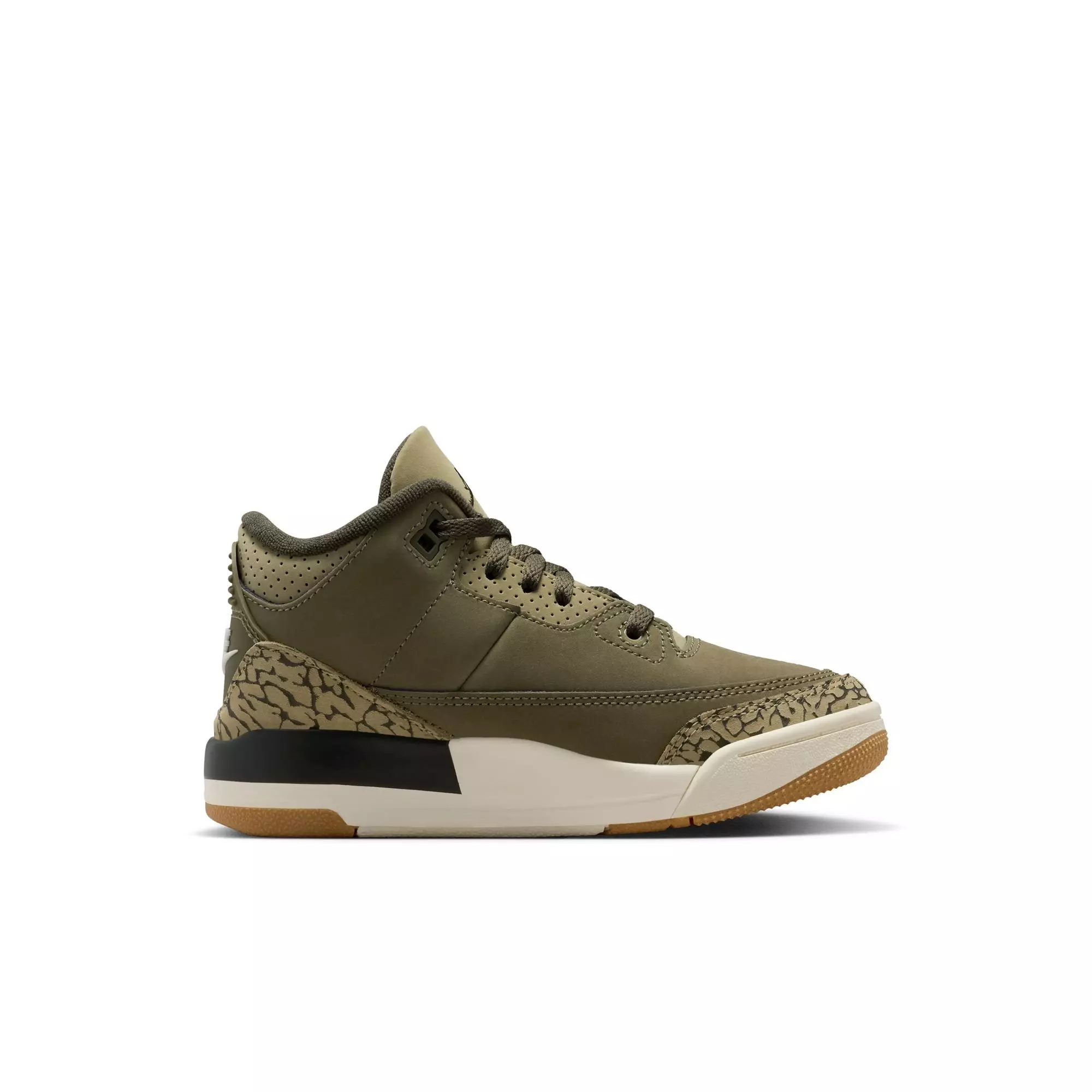 Jordan 3 Retro "Family Affair" Preschool Kids' Shoe - OLIVE/SEQUOIA/SAIL