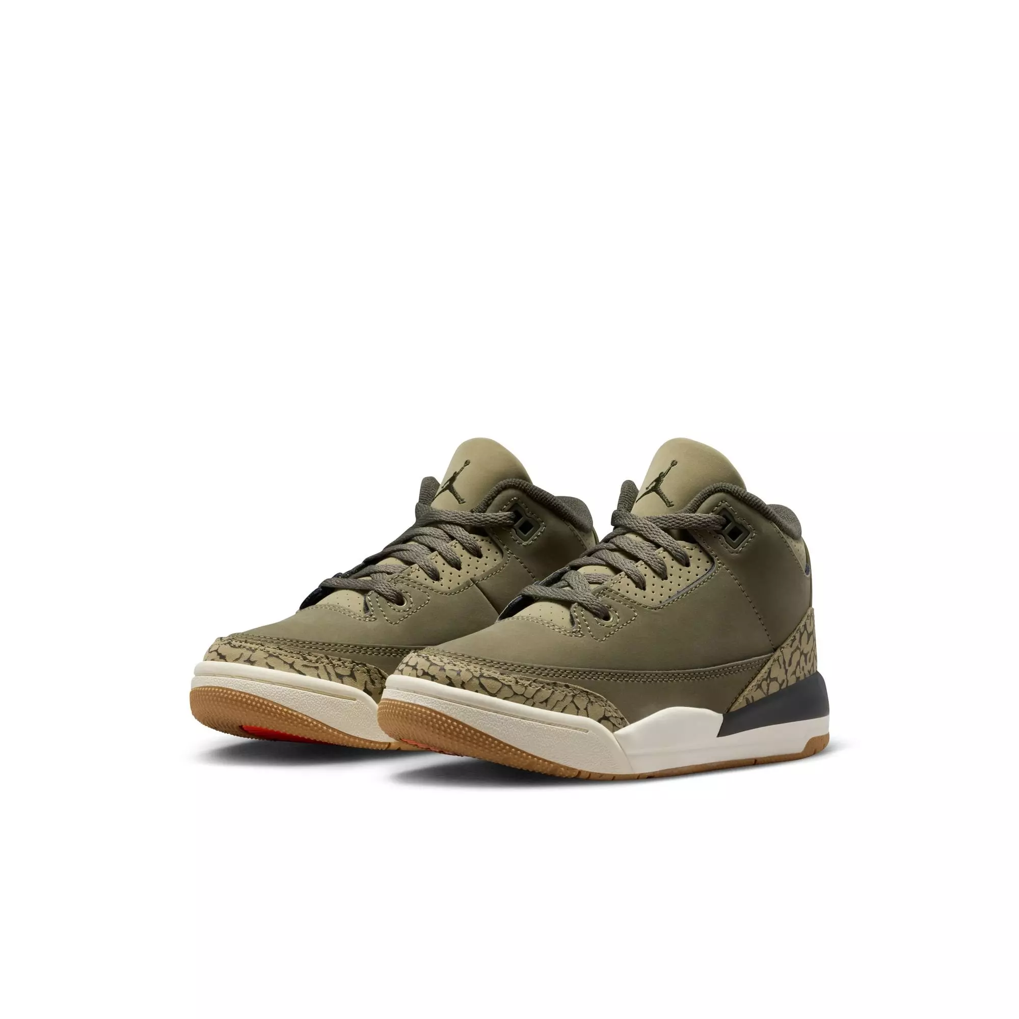 Jordan 3 Retro "Family Affair" Preschool Kids' Shoe - OLIVE/SEQUOIA/SAIL