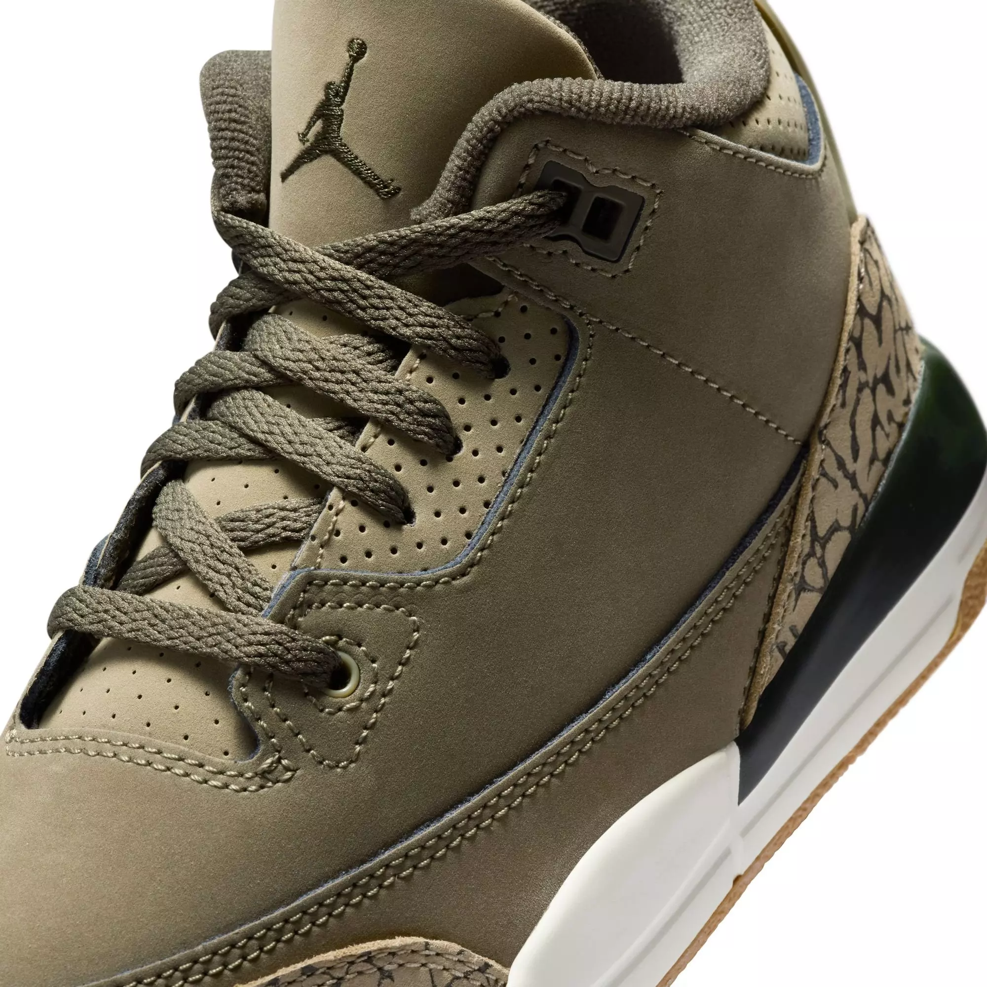 Jordan 3 Retro "Family Affair" Preschool Kids' Shoe - OLIVE/SEQUOIA/SAIL
