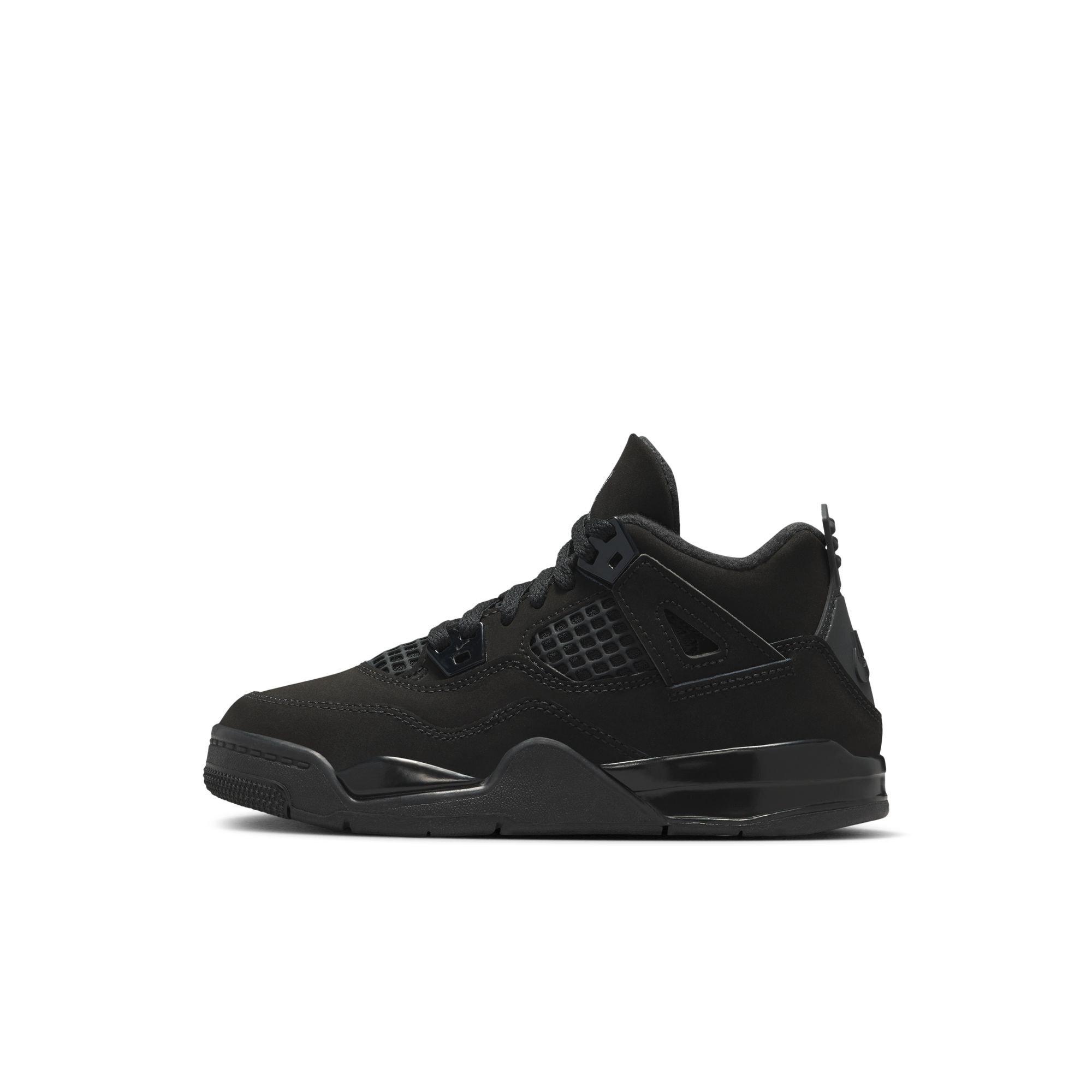 Jordan 4 Retro Preschool Kids' "Black Cat" Shoe