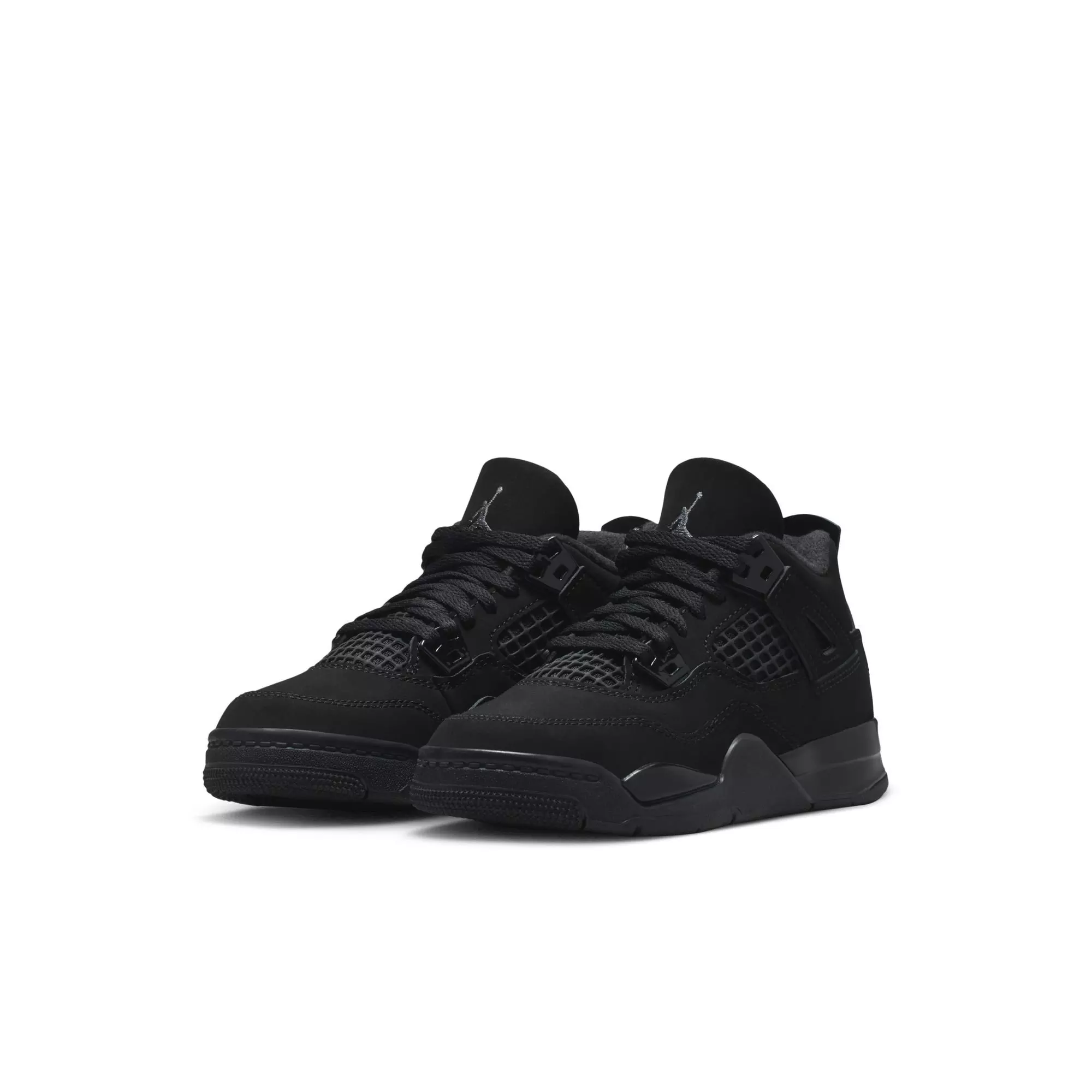 Jordan 4 Retro "Black Cat" Preschool Kids' Shoe - BLACK