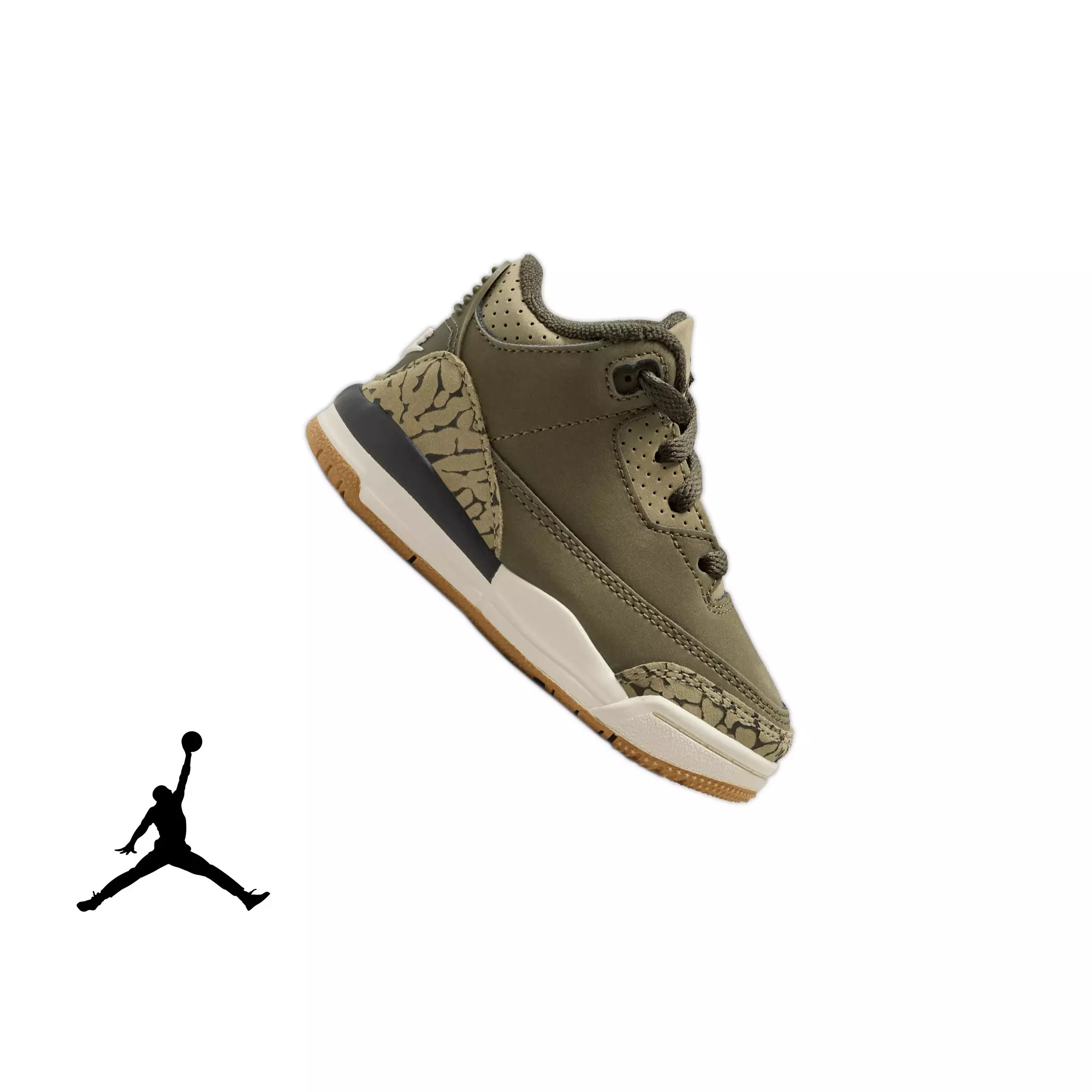 Jordan 3 Retro "Family Affair" Toddler Kids' Shoe - OLIVE/SEQUOIA/SAIL