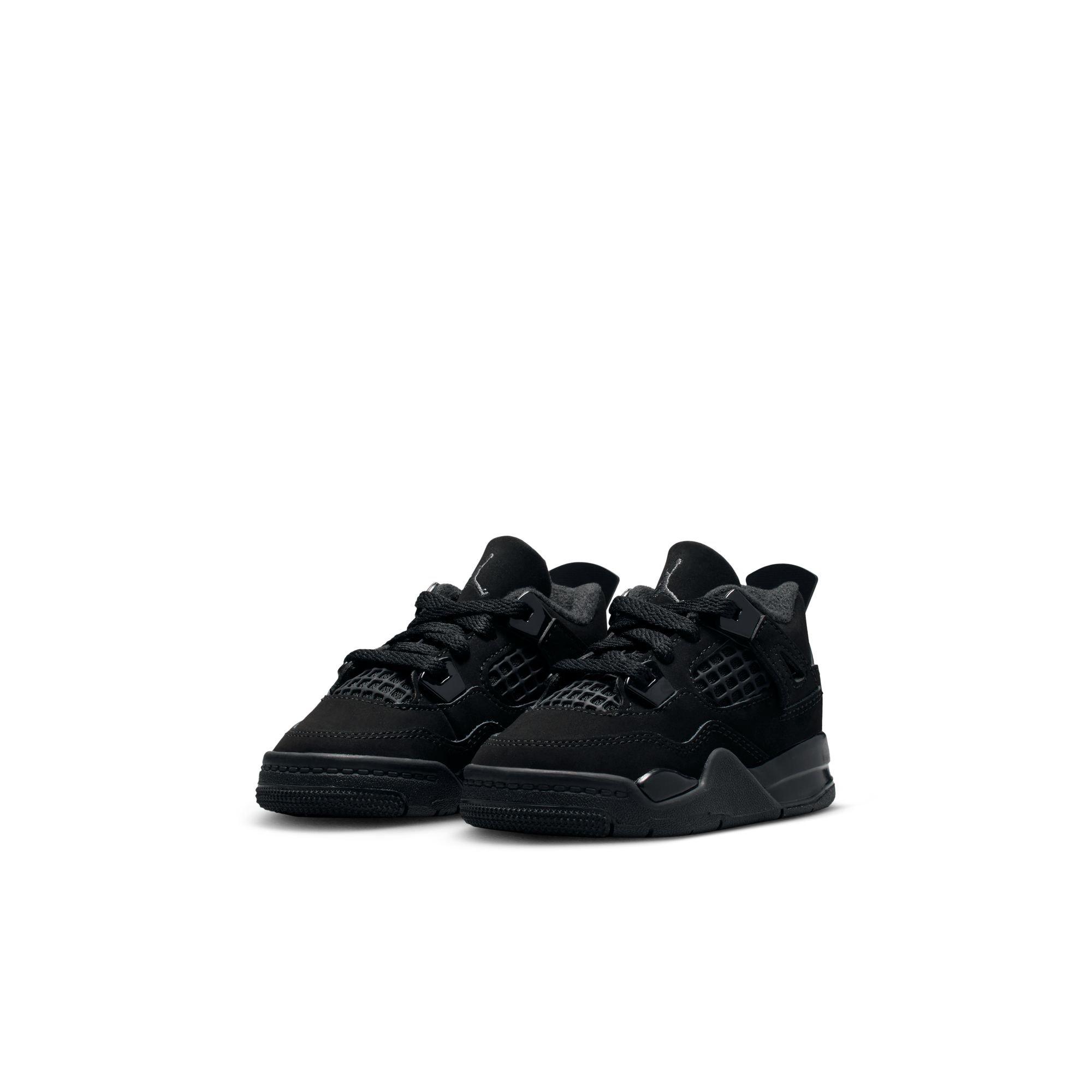 Jordan 4 Retro Toddler Kids' "Black Cat" Shoe