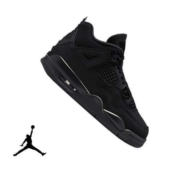 Jordan 4 Retro "Black Cat" Grade School Kids' Shoe