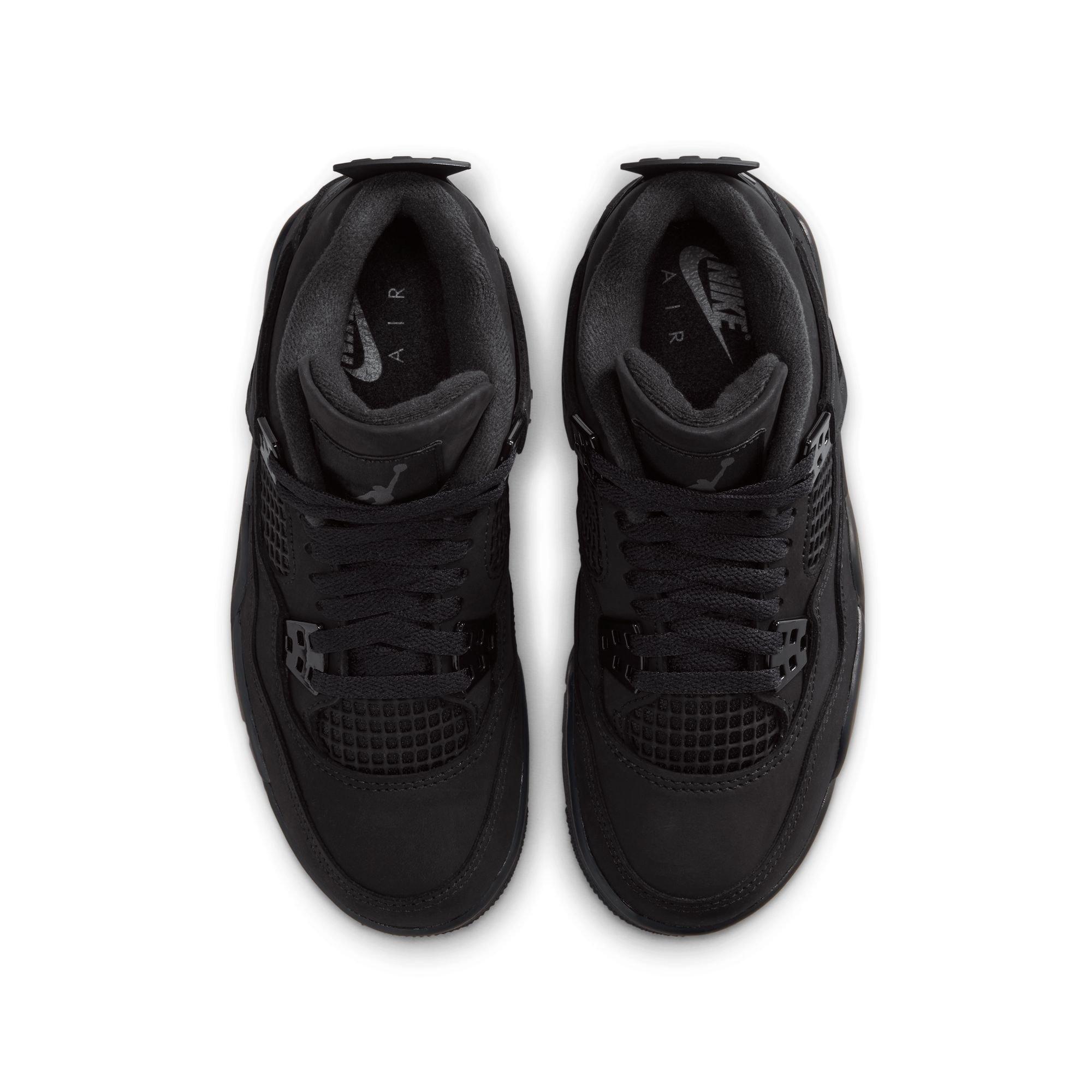 Jordan 4 Retro Grade School Kids' "Black Cat" Shoe