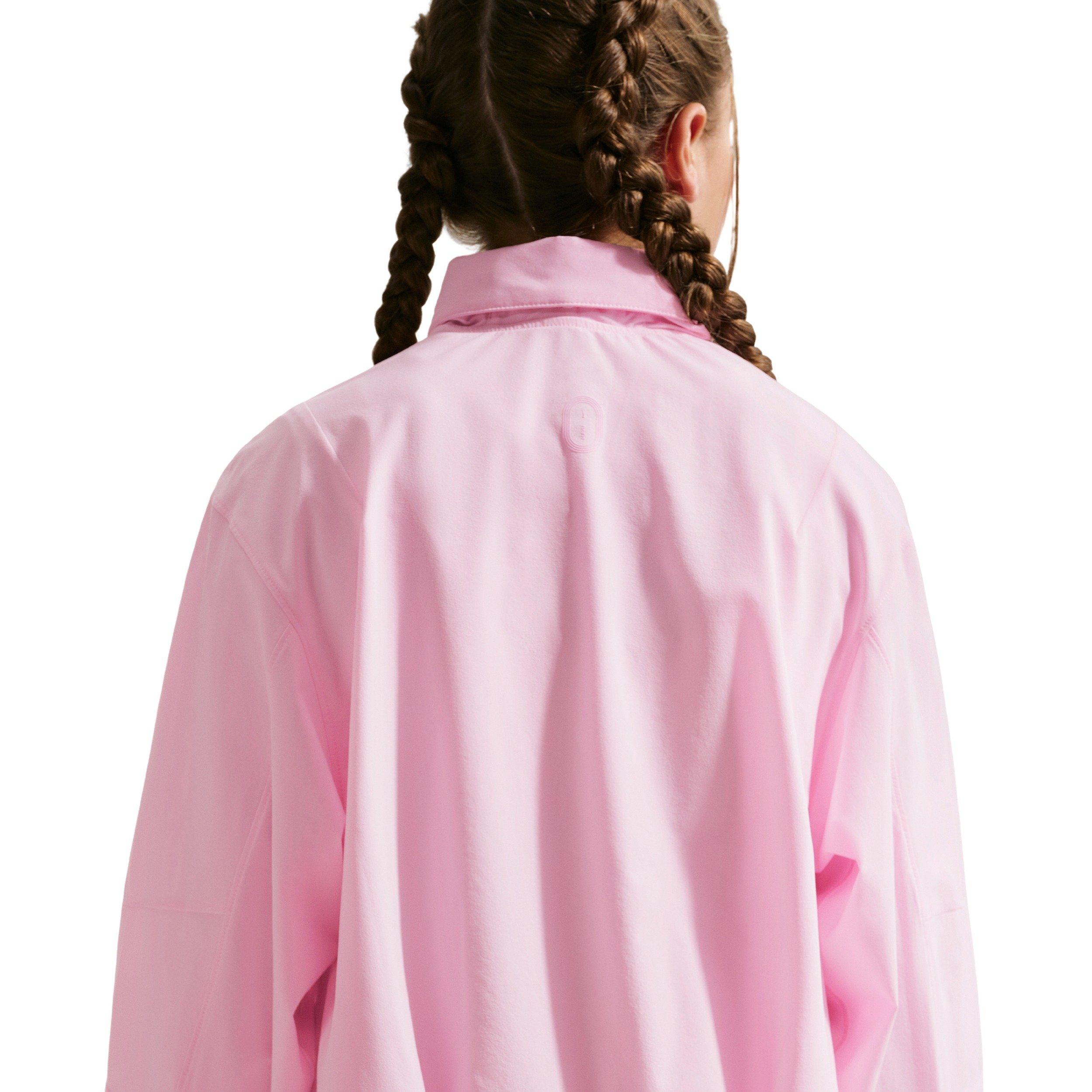 Nike Big Girls' MAVN Water-Repellent UV Woven Jacket -Pink - PINK Thumbnail View 2