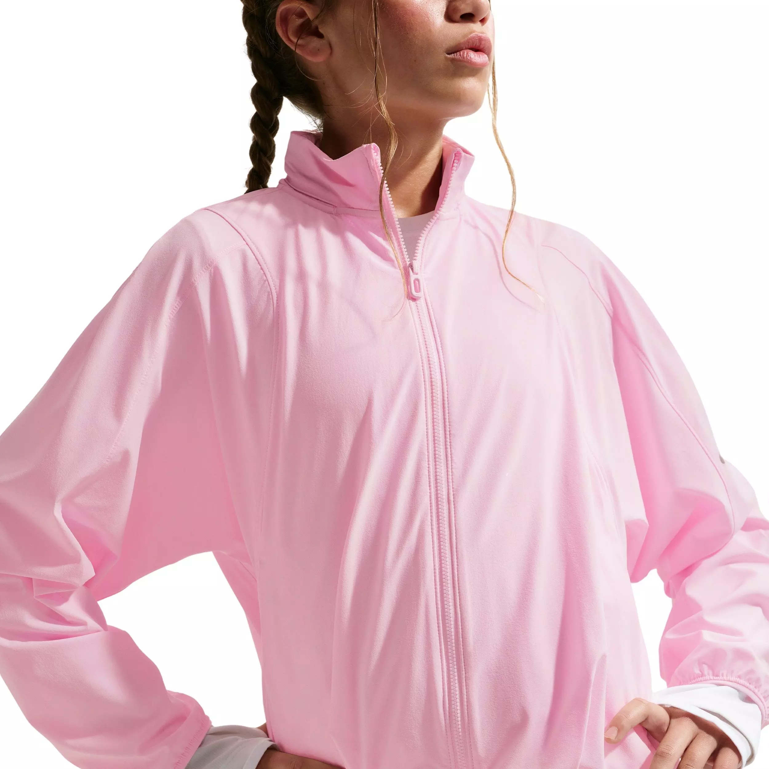 Nike Big Girls' MAVN Water-Repellent UV Woven Jacket -Pink - PINK