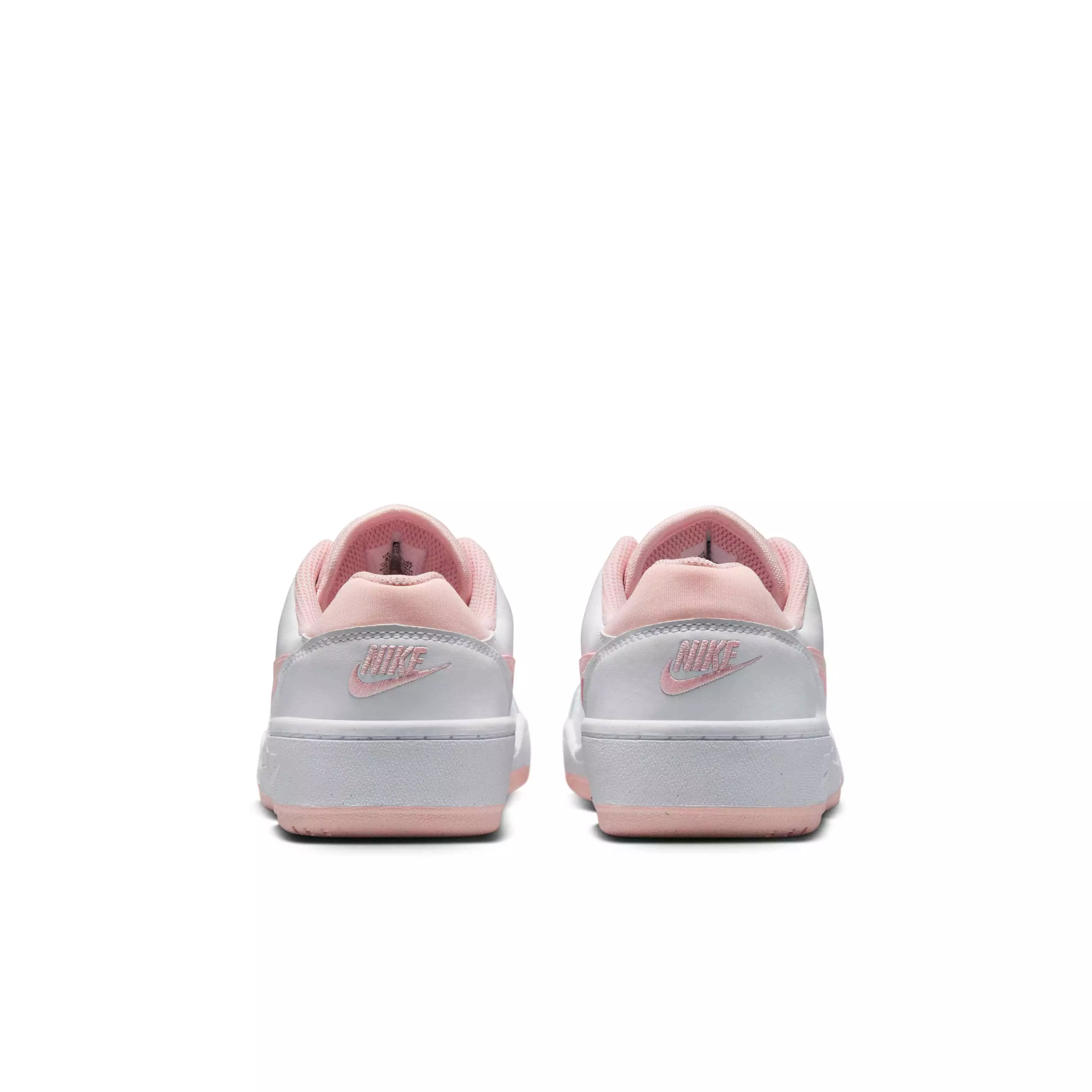 Nike Full Force Low "White/Bright Mango/Black/Echo Pink" Grade School Girls' Shoe - WHITE/MANGO/BLACK/PINK