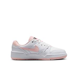 Nike Full Force Low "White/Bright Mango/Black/Echo Pink" Grade School Girls' Shoe
