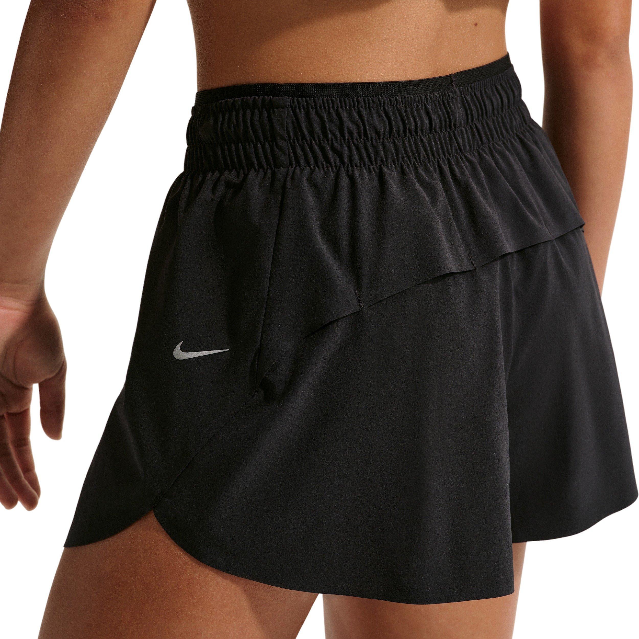 Nike MAVN Dri-FIT 3" Mid-Rise Repel Big Girls' Black Running Shorts