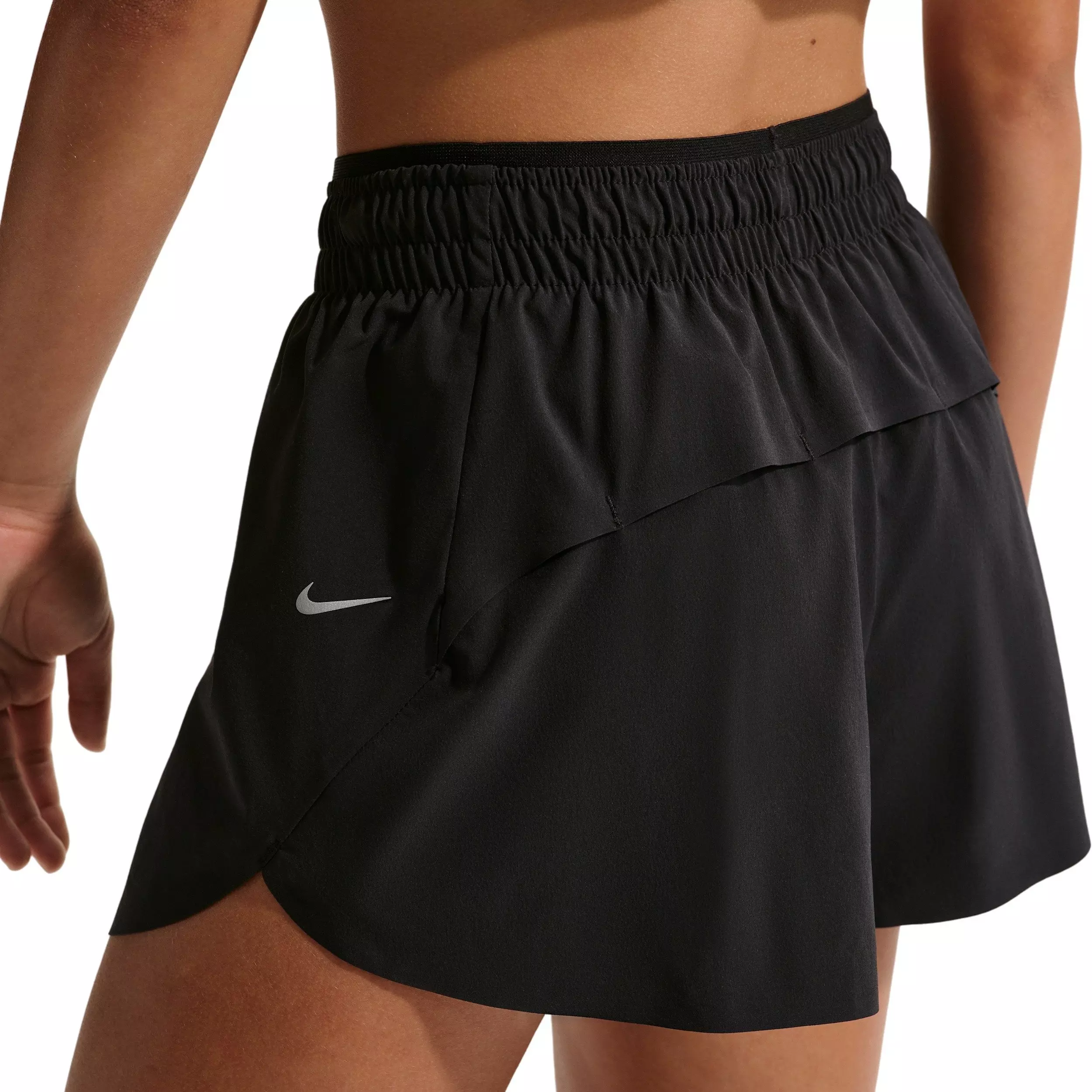 Nike Big Girls' MAVN Dri-FIT 3" Mid-Rise Repel Running Shorts -Black - BLACK