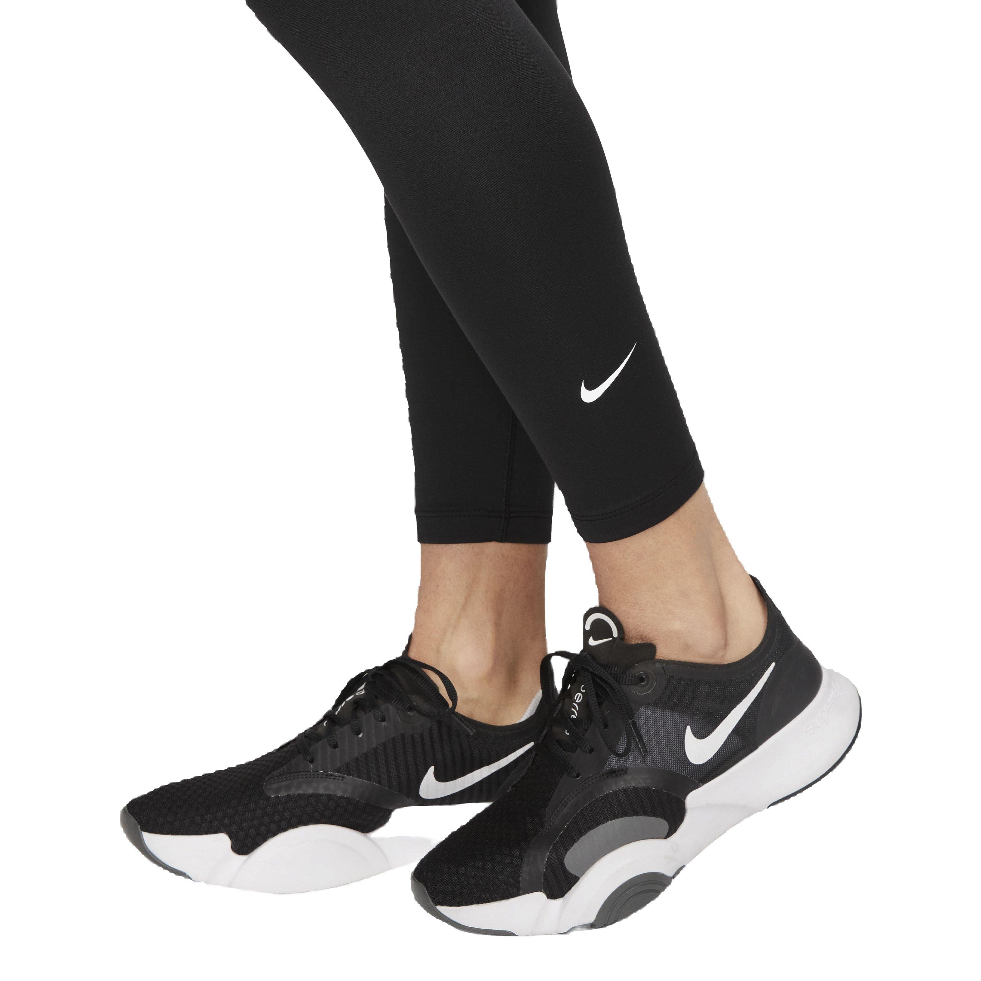 Nike Women's One Therma-FIT High-Rise 7/8 Leggings - BLACK Thumbnail View 5