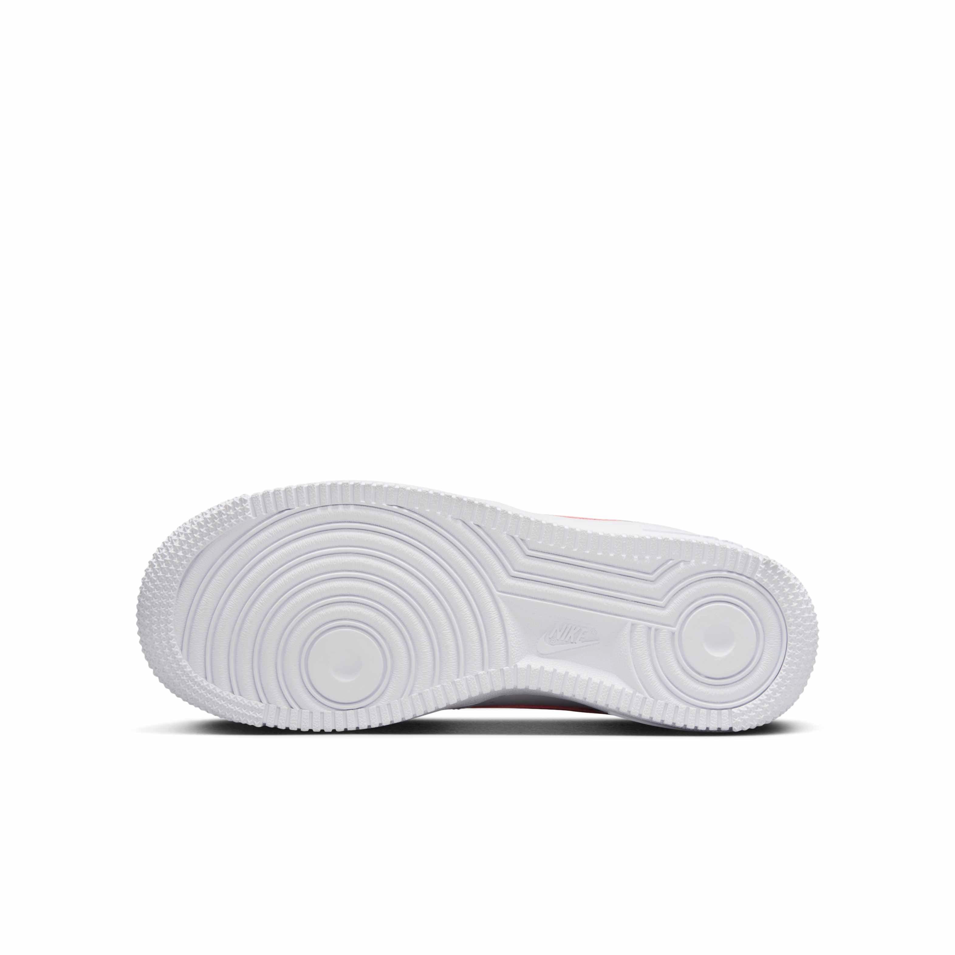 Nike Air Force 1 Grade School Girls' "White/Magic Ember" Shoe