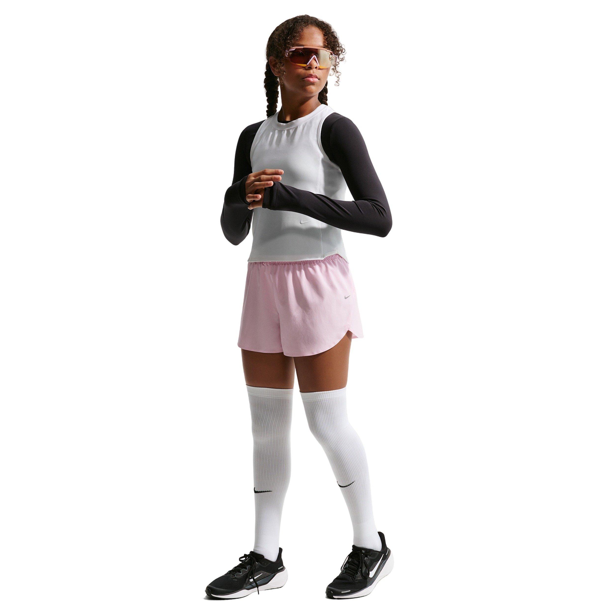 Nike Big Girls' MAVN Dri-FIT 3" Mid-Rise Repel Running Shorts -Pink - PINK Thumbnail View 4