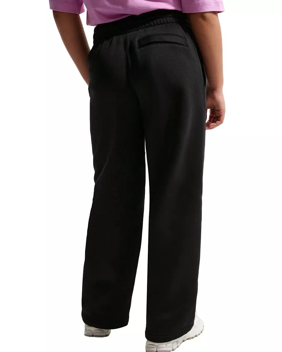 Nike Big Kids' Sportswear Loose Open-Hem Pants - Black - BLACK