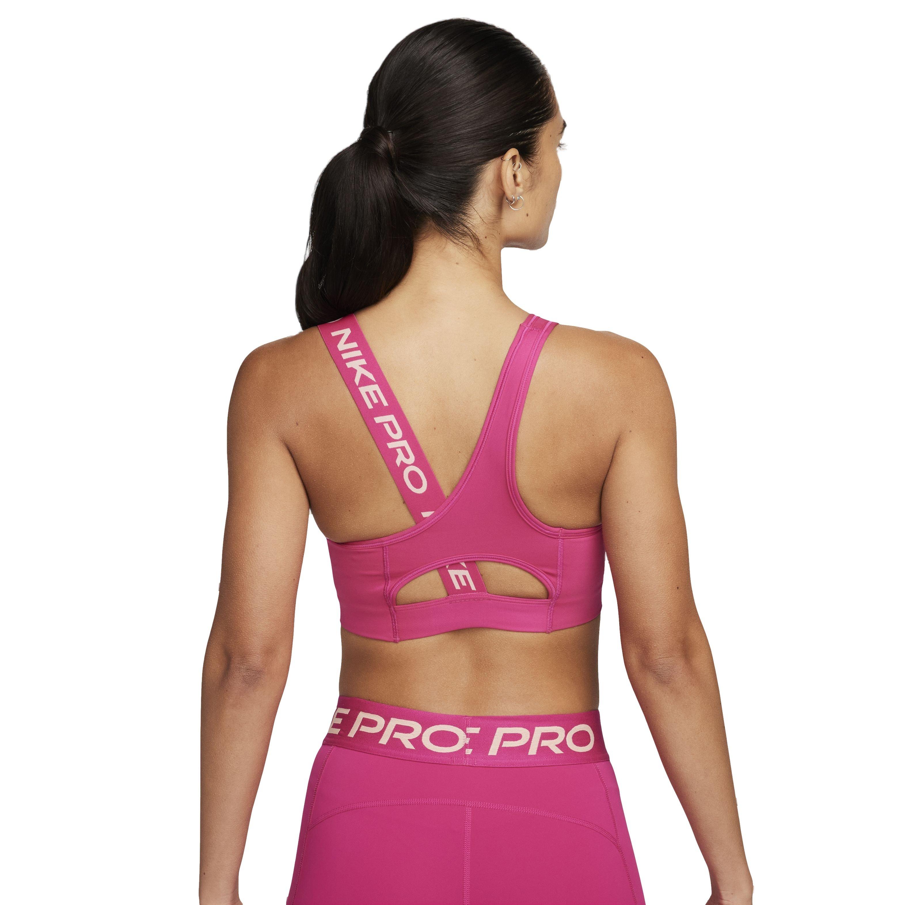 Nike Womens Pro Classic Hyperspeed Graphic Sports Bra (Prisim Pink