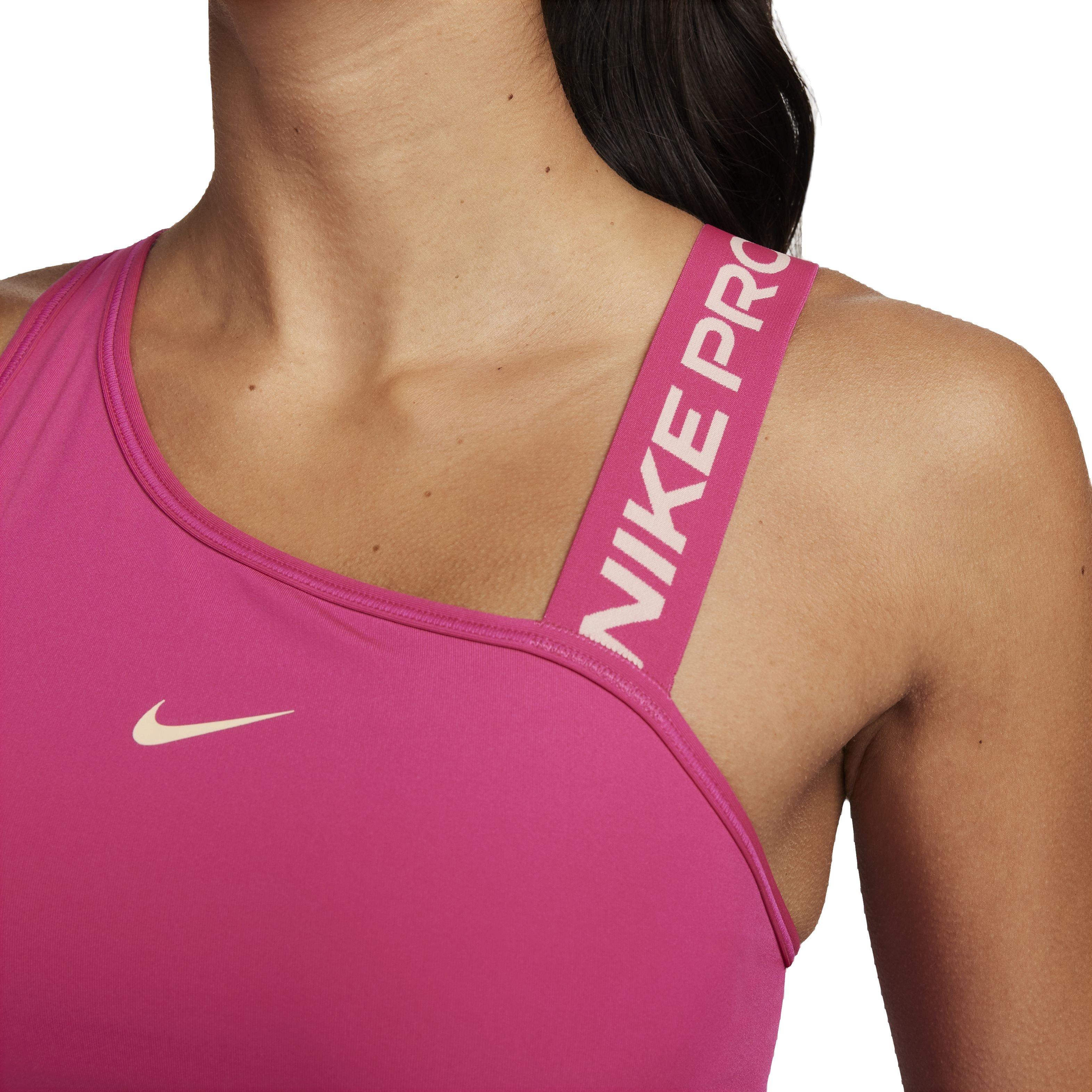 Nike Dri-FIT Swoosh Womens Medium-Support Non-Padded Metallic