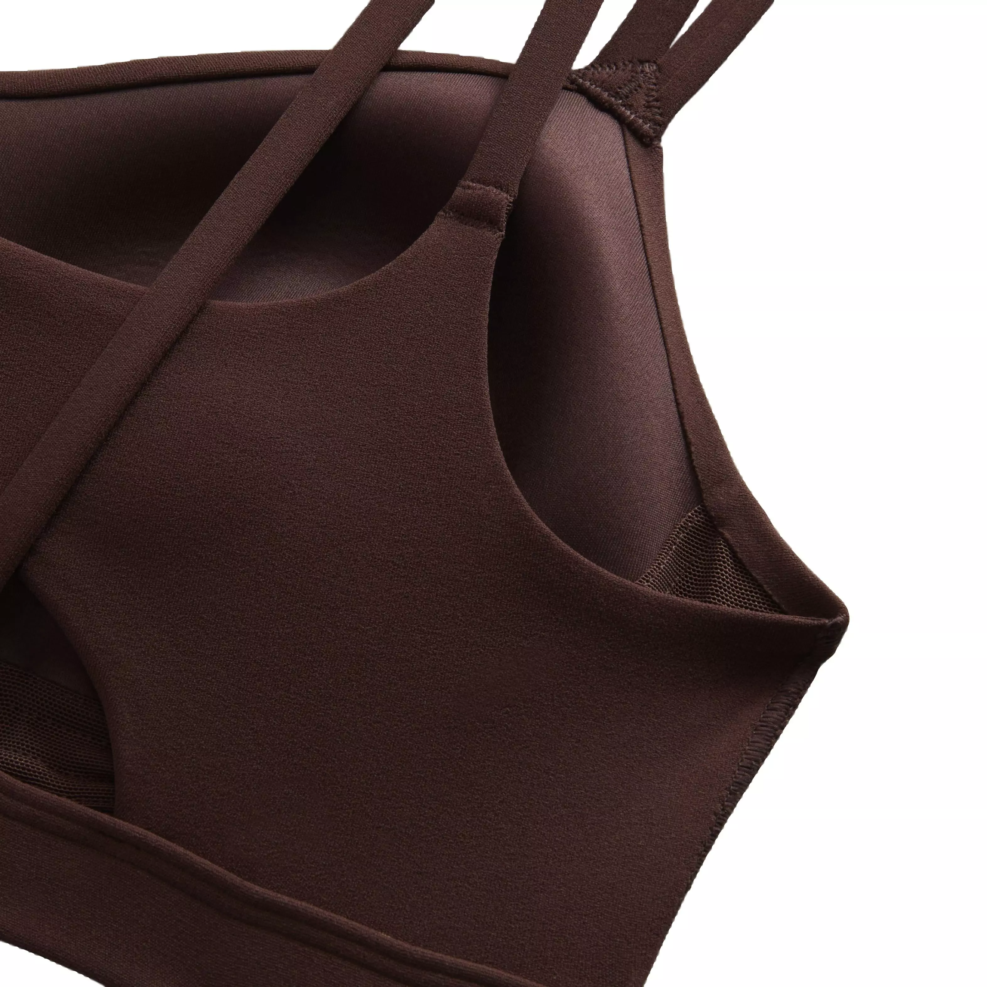 Nike Women's Dri-FIT Alate Trace Light Support Padded Strappy Sports Bra - BROWN