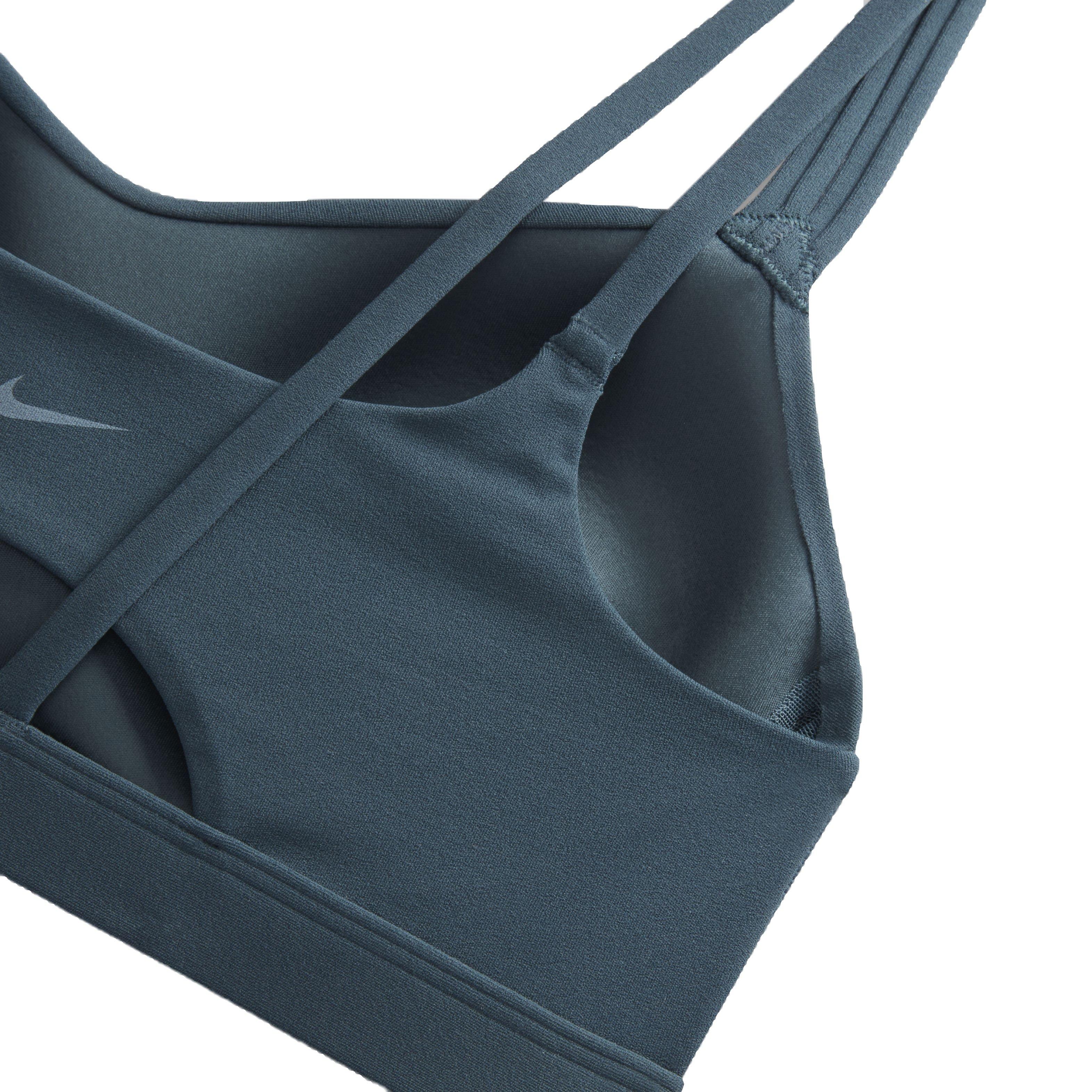 Nike Women's Dri-FIT Alate Trace Light Support Padded Strappy Sports Bra - GREEN Thumbnail View 4