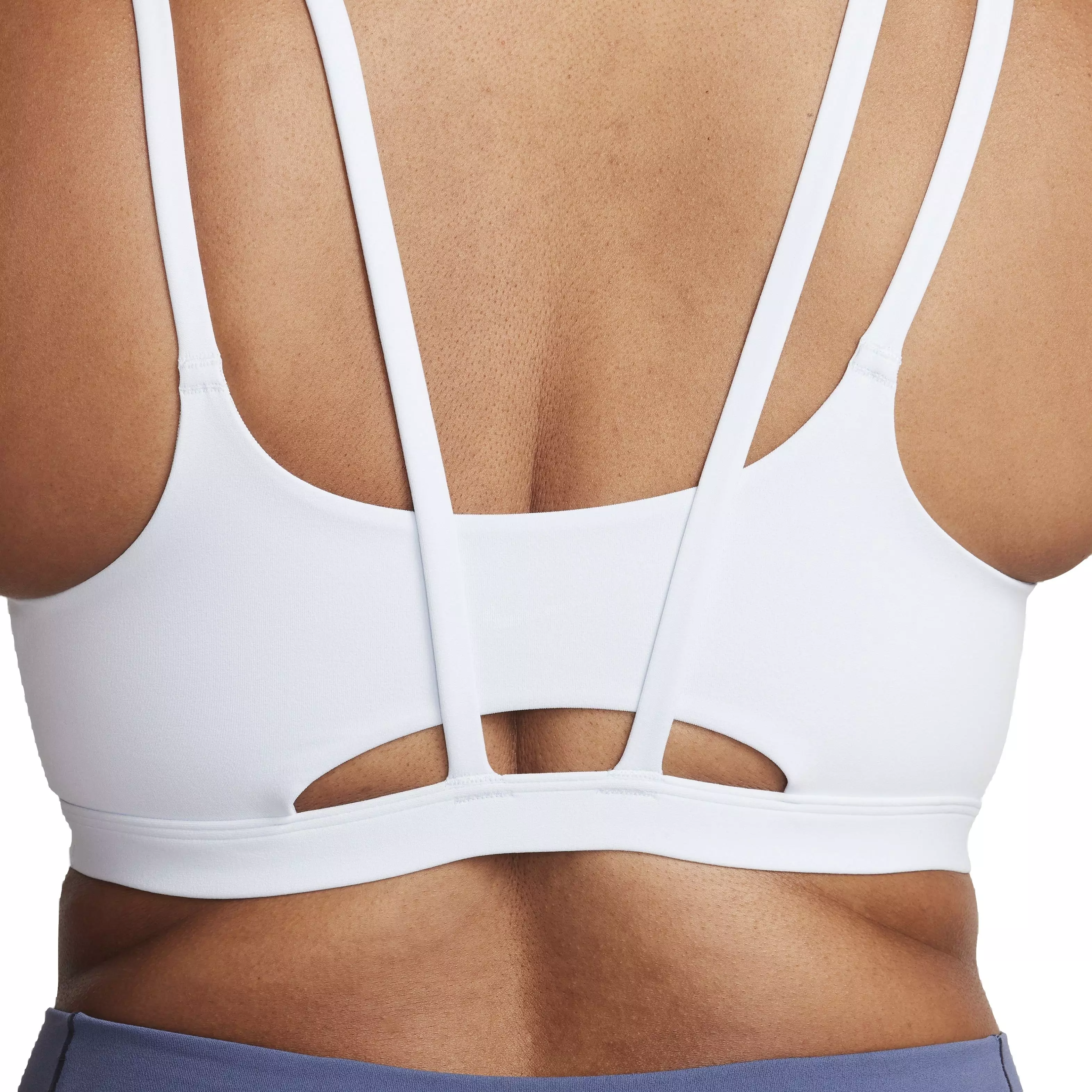 Nike Women's Dri-FIT Alate Trace Light Support Padded Strappy Sports Bra - BLUE TINT