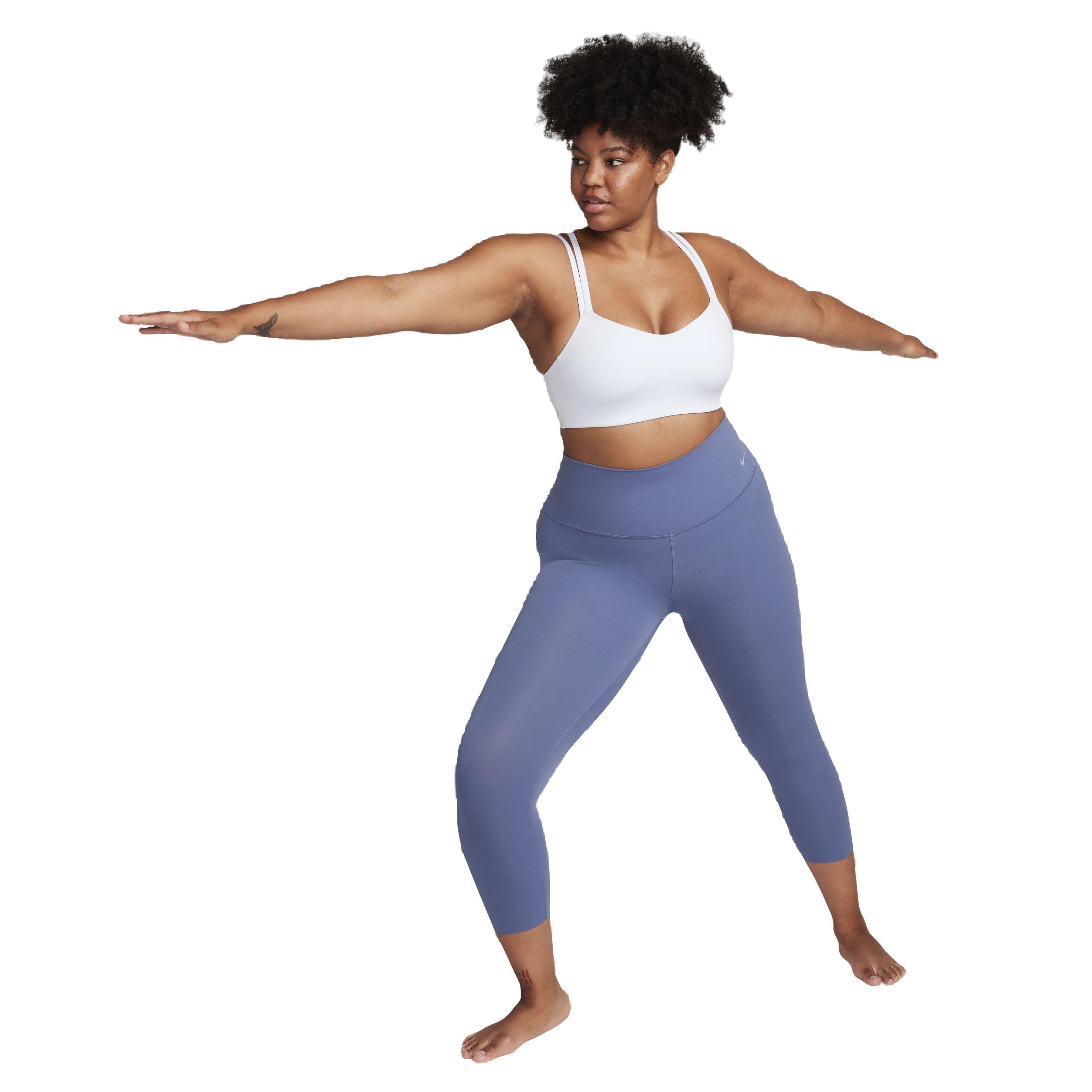 Nike Women's Dri-FIT Alate Trace Light Support Padded Strappy Sports Bra - BLUE TINT Thumbnail View 7