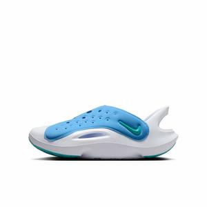 Nike Aqua Swoosh "Blue Beyond/White/Dusty Cactus" Grade School Boys' Shoe