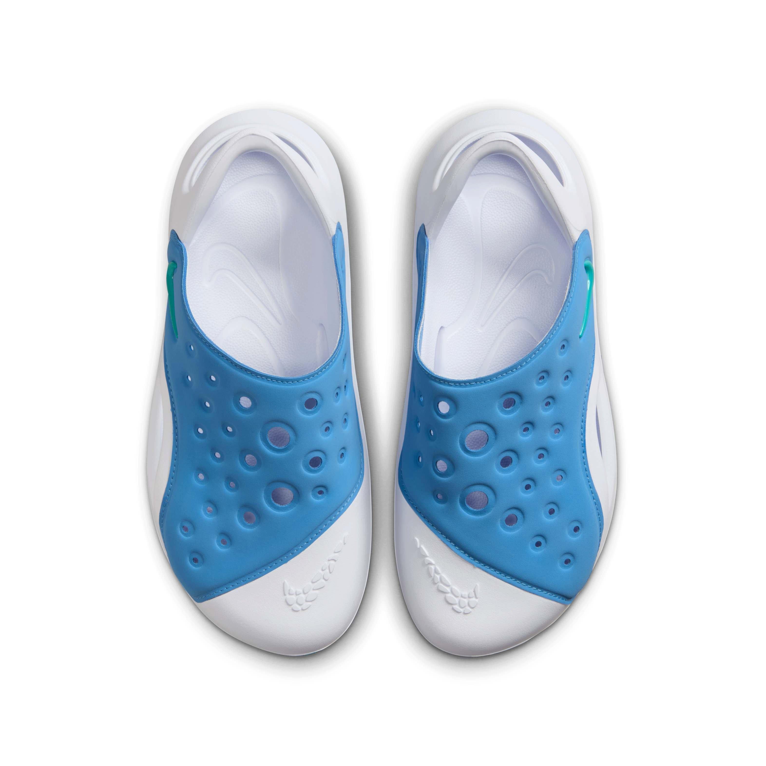 Nike Aqua Swoosh Grade School Boys' "Blue Beyond/White/Dusty Cactus" Shoe