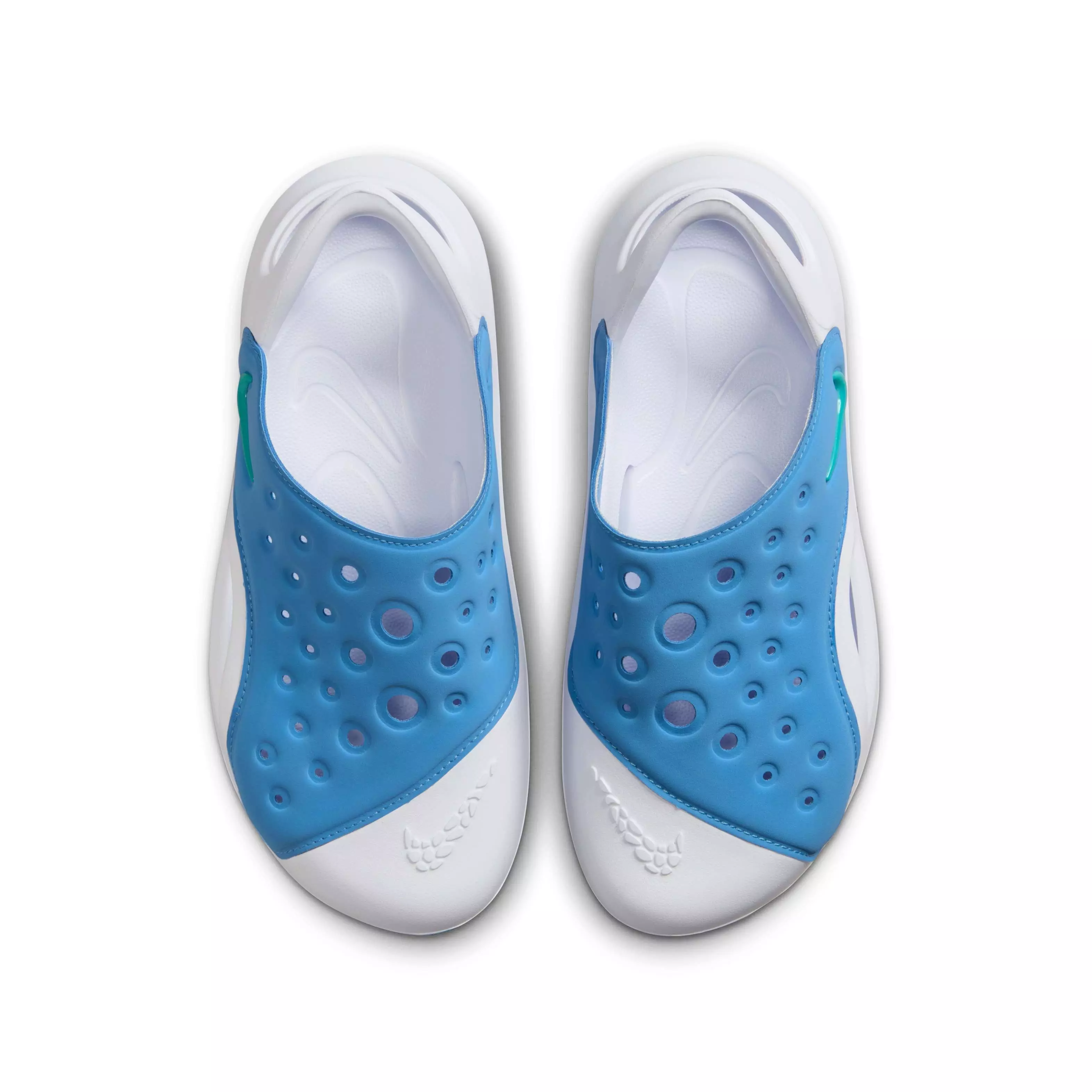 Nike Aqua Swoosh "Blue Beyond/White/Dusty Cactus" Grade School Boys' Shoe - BLUE/WHITE/CACTUS