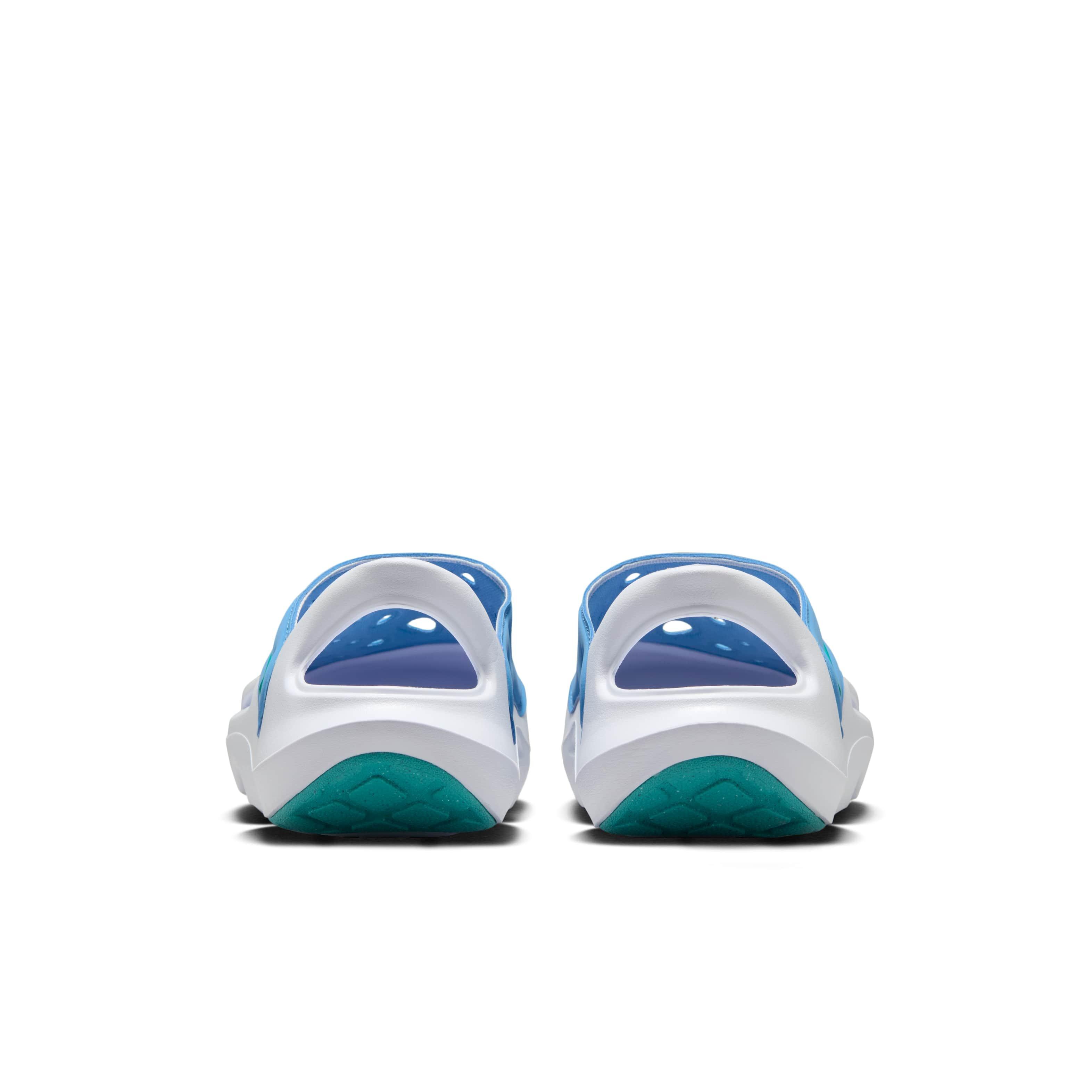 Nike Aqua Swoosh Grade School Boys' "Blue Beyond/White/Dusty Cactus" Shoe