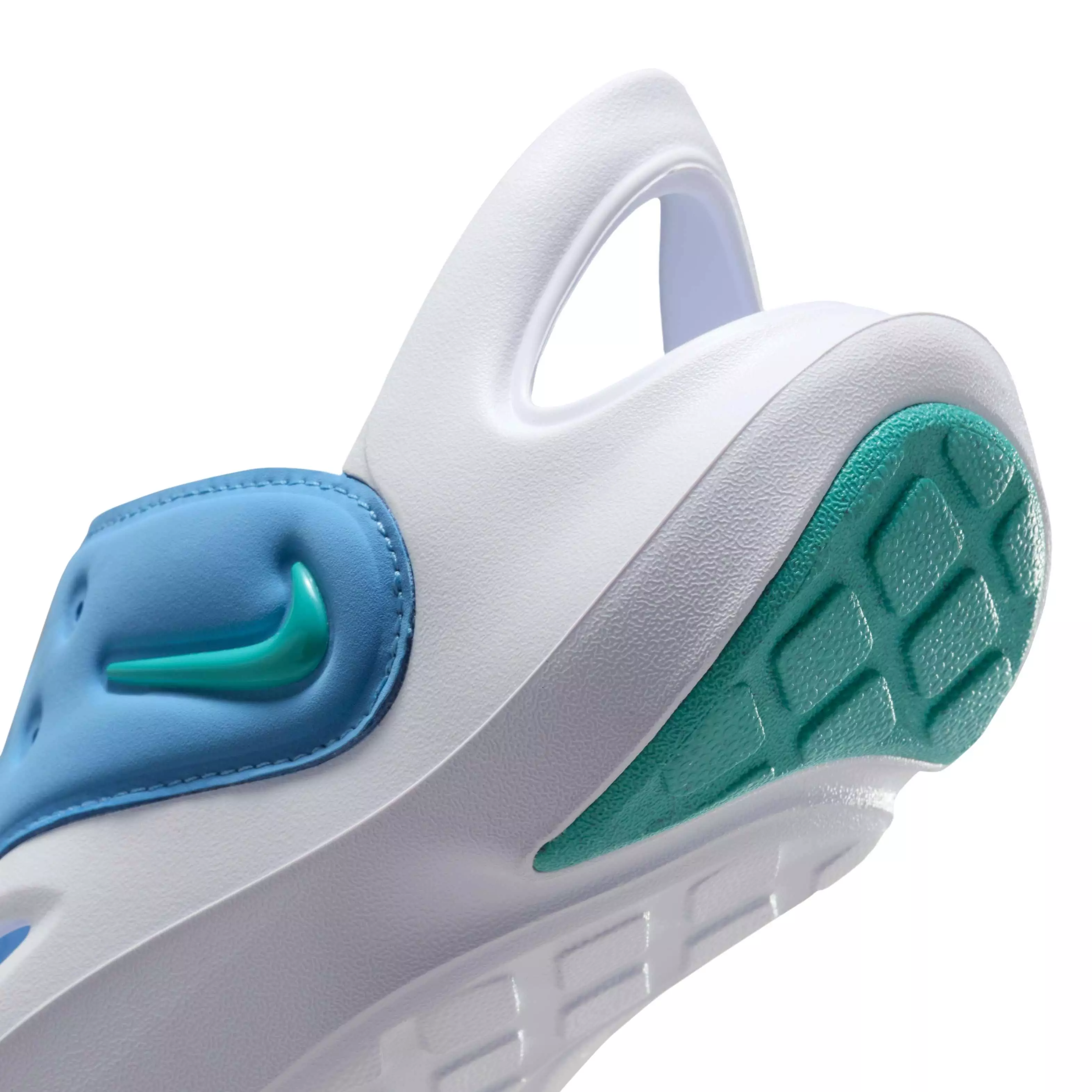Nike Aqua Swoosh "Blue Beyond/White/Dusty Cactus" Grade School Boys' Shoe - BLUE/WHITE/CACTUS