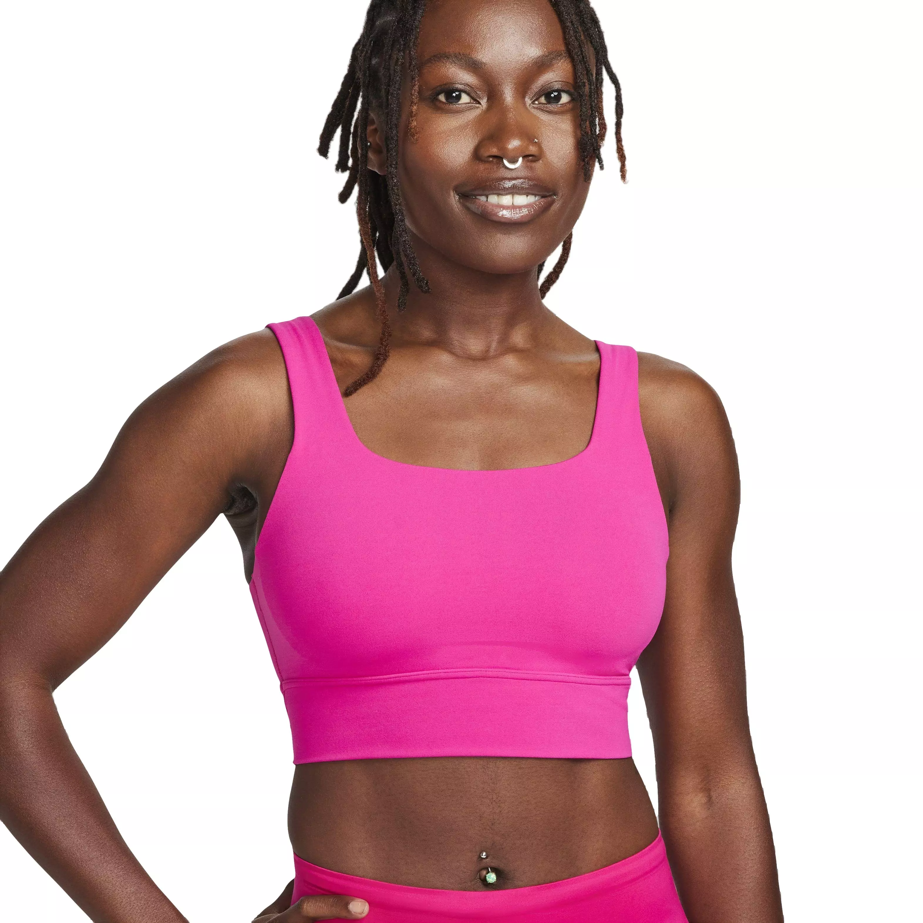 Nike, Alate Ellipse Longline Sports Bra - Black