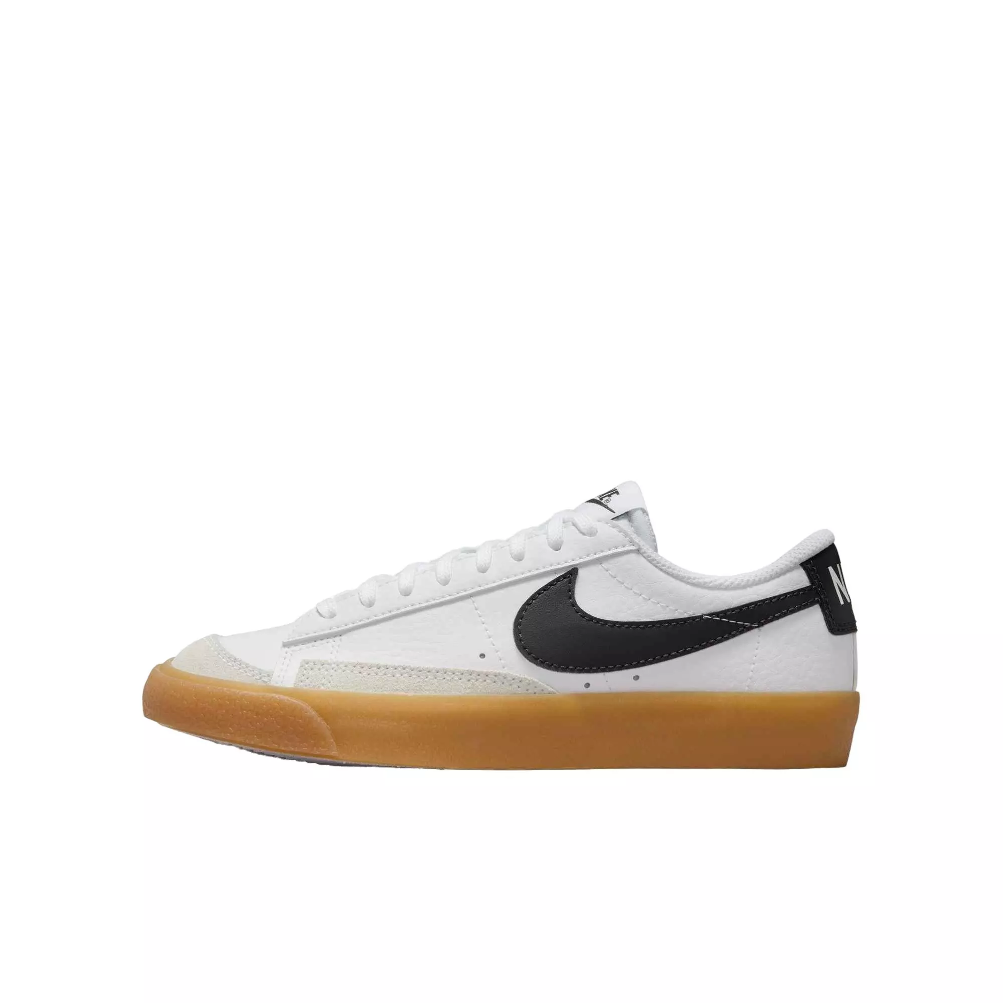 Nike Blazer Low '77 "White/Gum Light Brown/Anthracite" Grade School Boys' Shoe - WHITE/BROWN/GREY