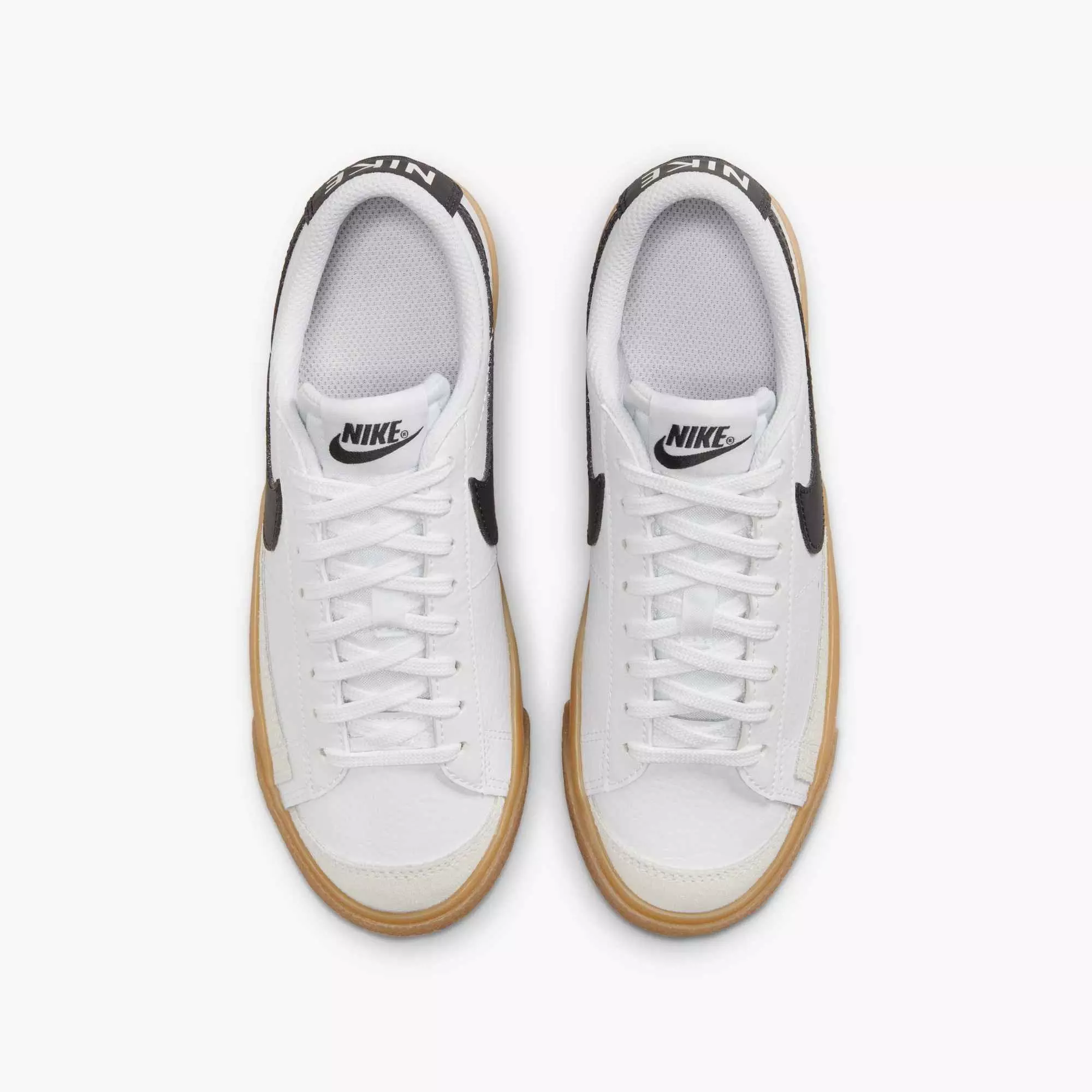 Nike Blazer Low '77 "White/Gum Light Brown/Anthracite" Grade School Boys' Shoe - WHITE/BROWN/GREY