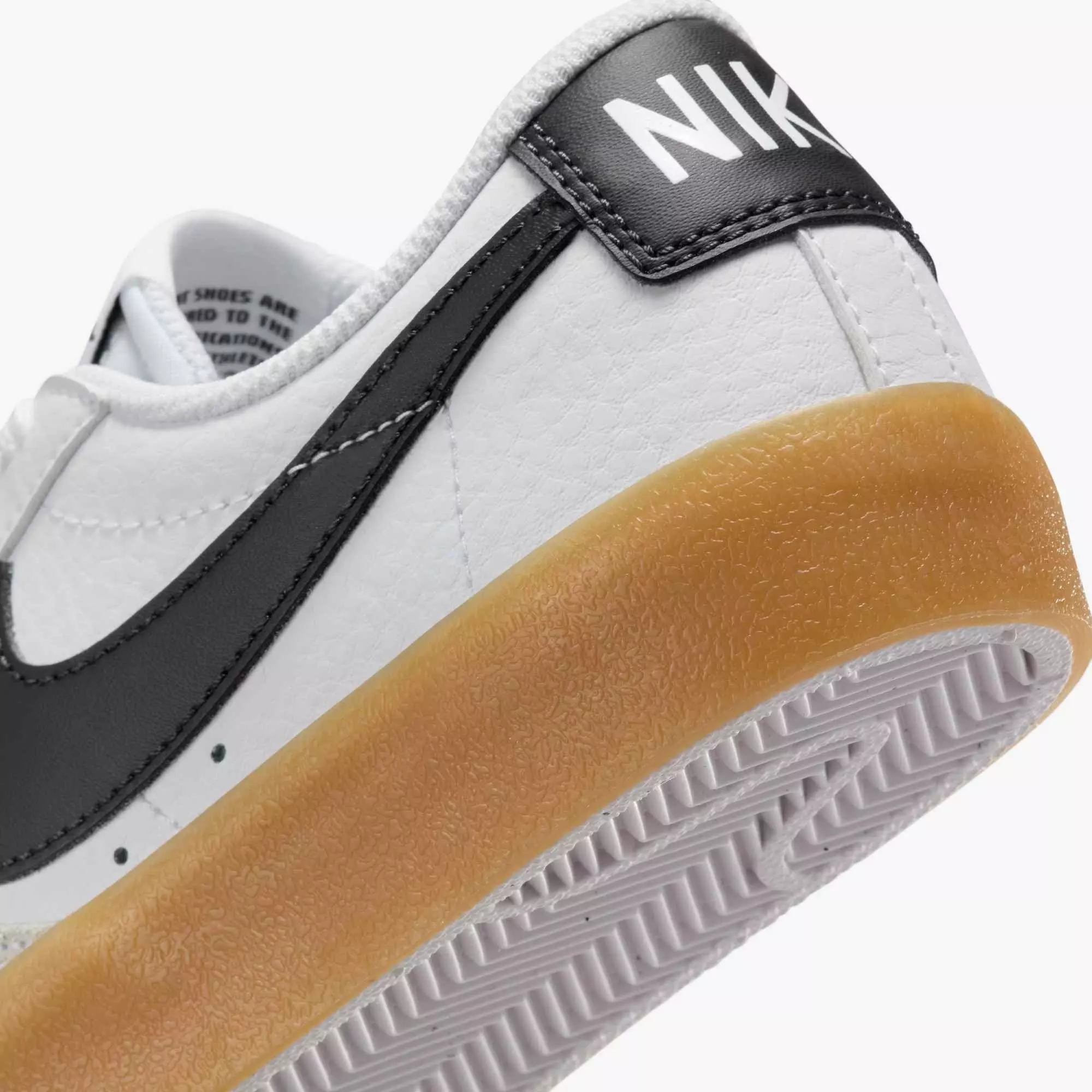 Nike Blazer Low '77 "White/Gum Light Brown/Anthracite" Grade School Boys' Shoe - WHITE/BROWN/GREY
