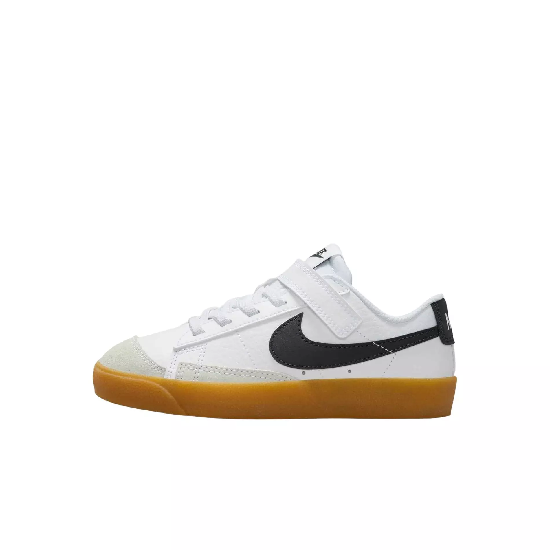 Nike Blazer Low '77 "White/Gum Light Brown/Anthracite" Preschool Boys' Shoe - WHITE/BROWN/GREY