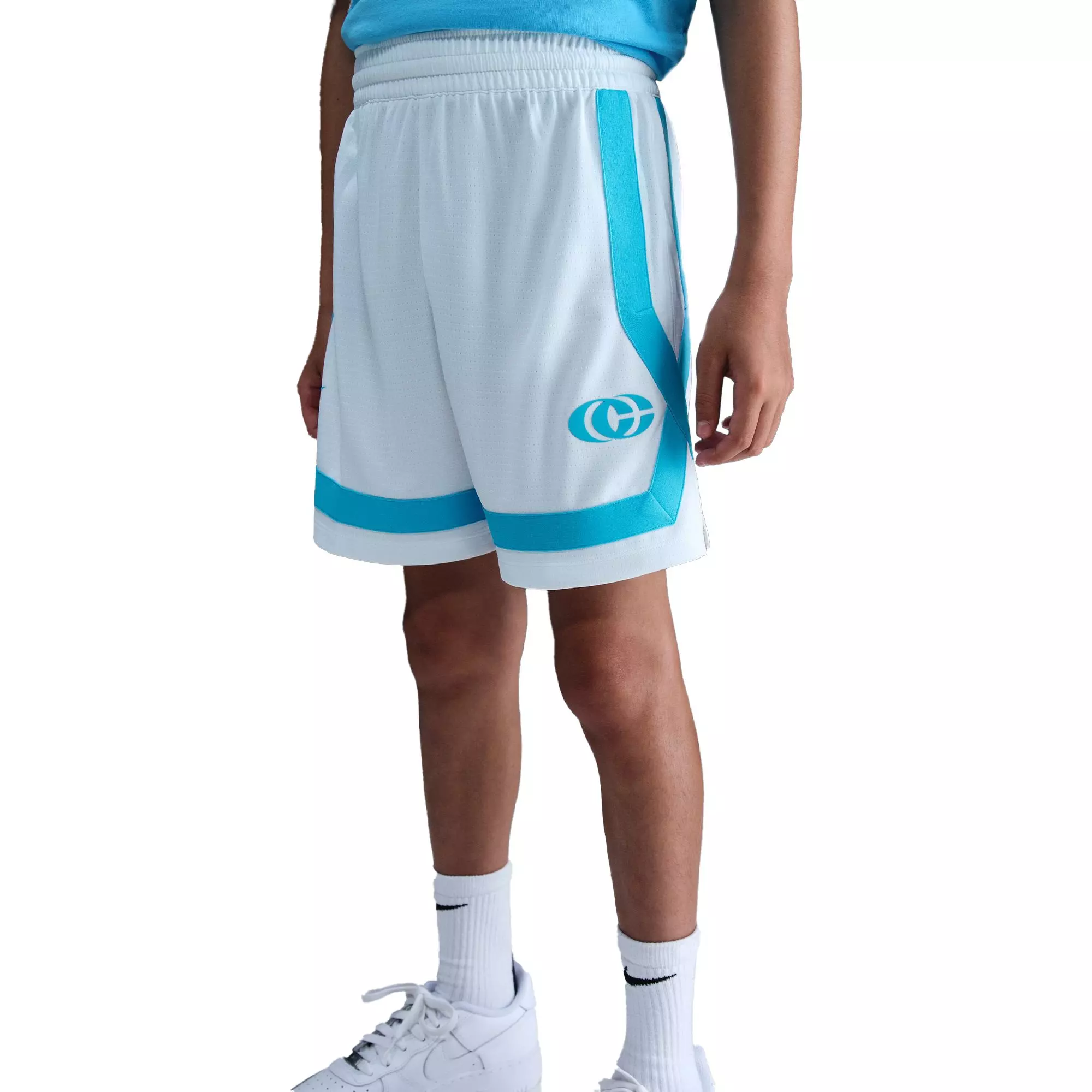 Nike Big Kids' Caitlin Clark Crossover Basketball Shorts - Blue - WHITE/BLACK