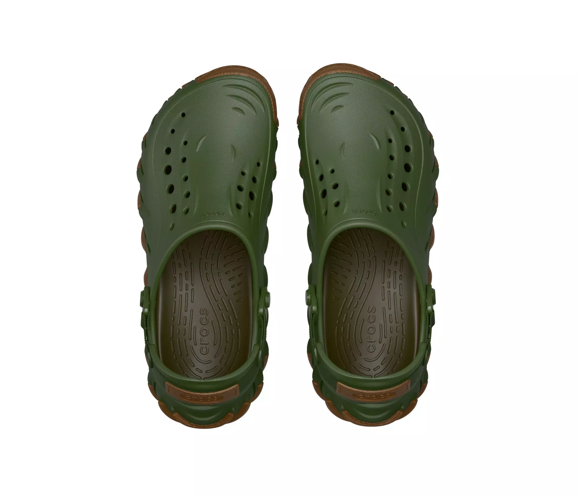 Crocs Echo Gum RO "Green/Brown" Unisex Clog - GREEN/BROWN