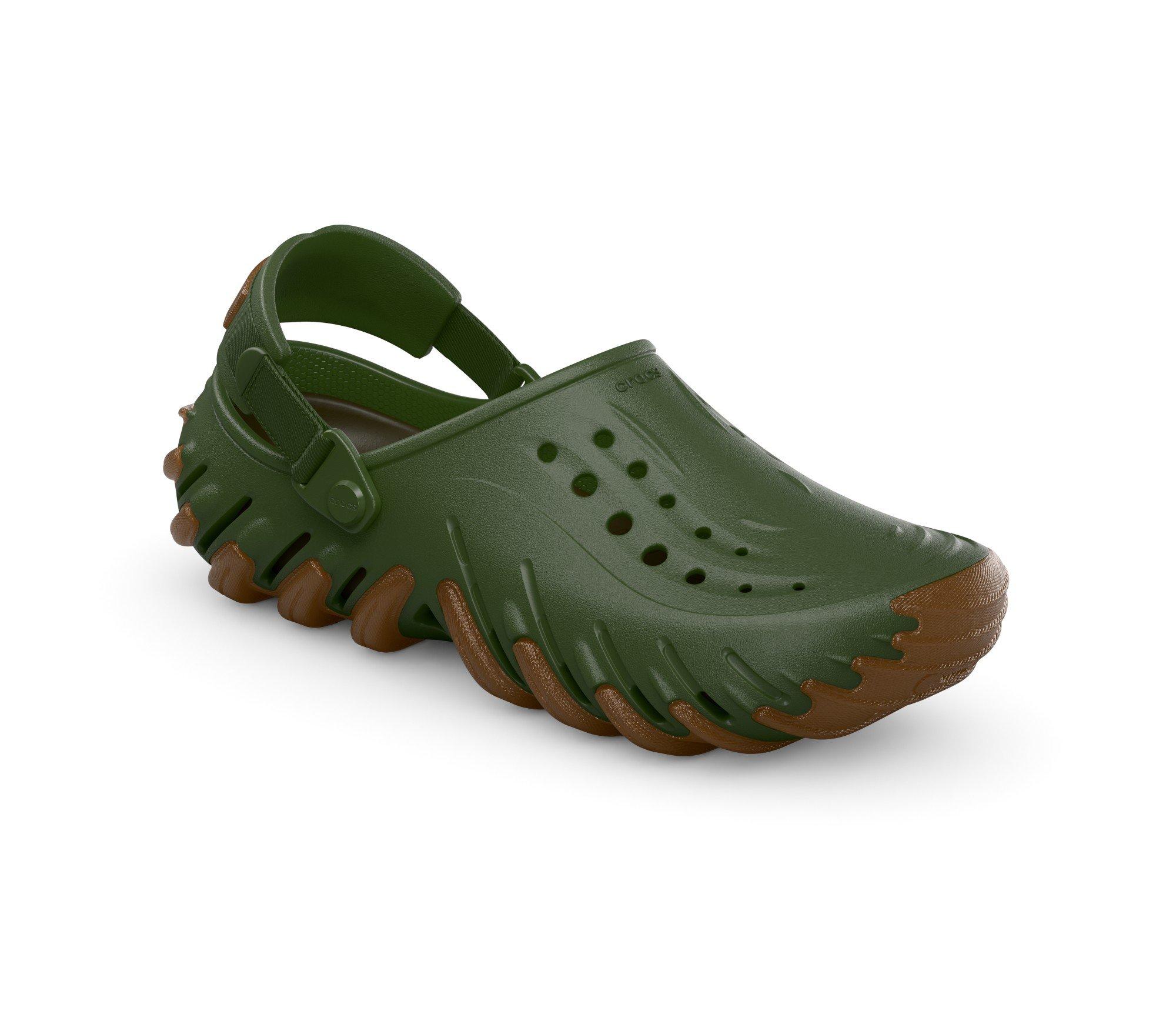 Crocs Echo Gum RO "Green/Brown" Unisex Clog - GREEN/BROWN Thumbnail View 4