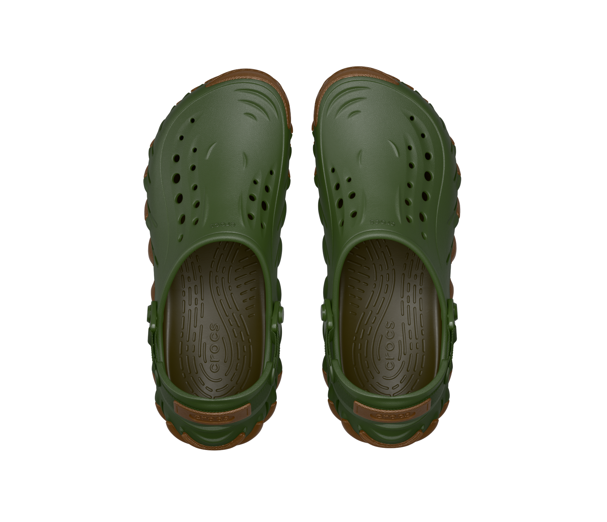 Crocs Echo Gum RO "Green/Brown" Unisex Clog - GREEN/BROWN Thumbnail View 5