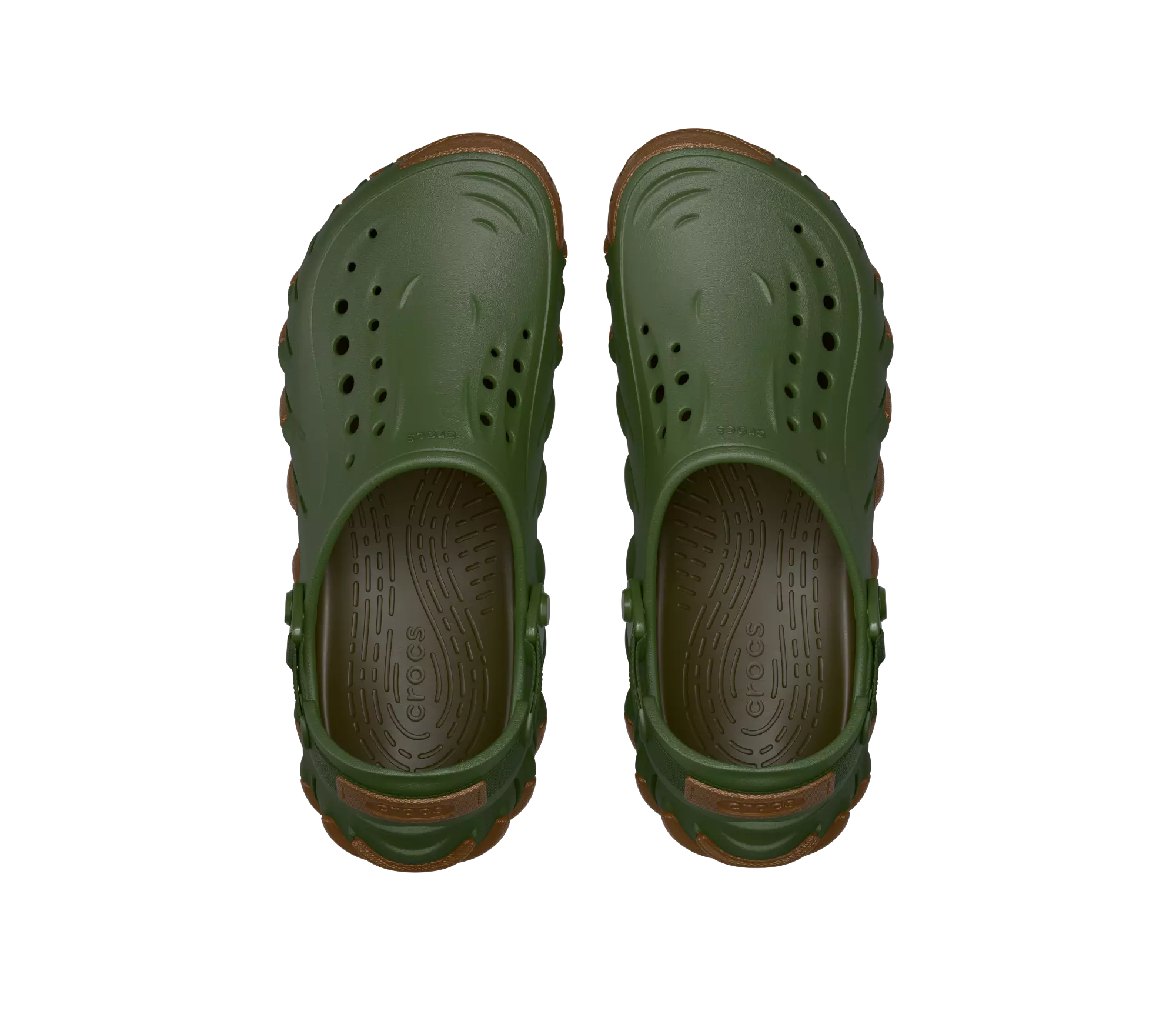 Crocs Echo Gum RO "Green/Brown" Unisex Clog - GREEN/BROWN
